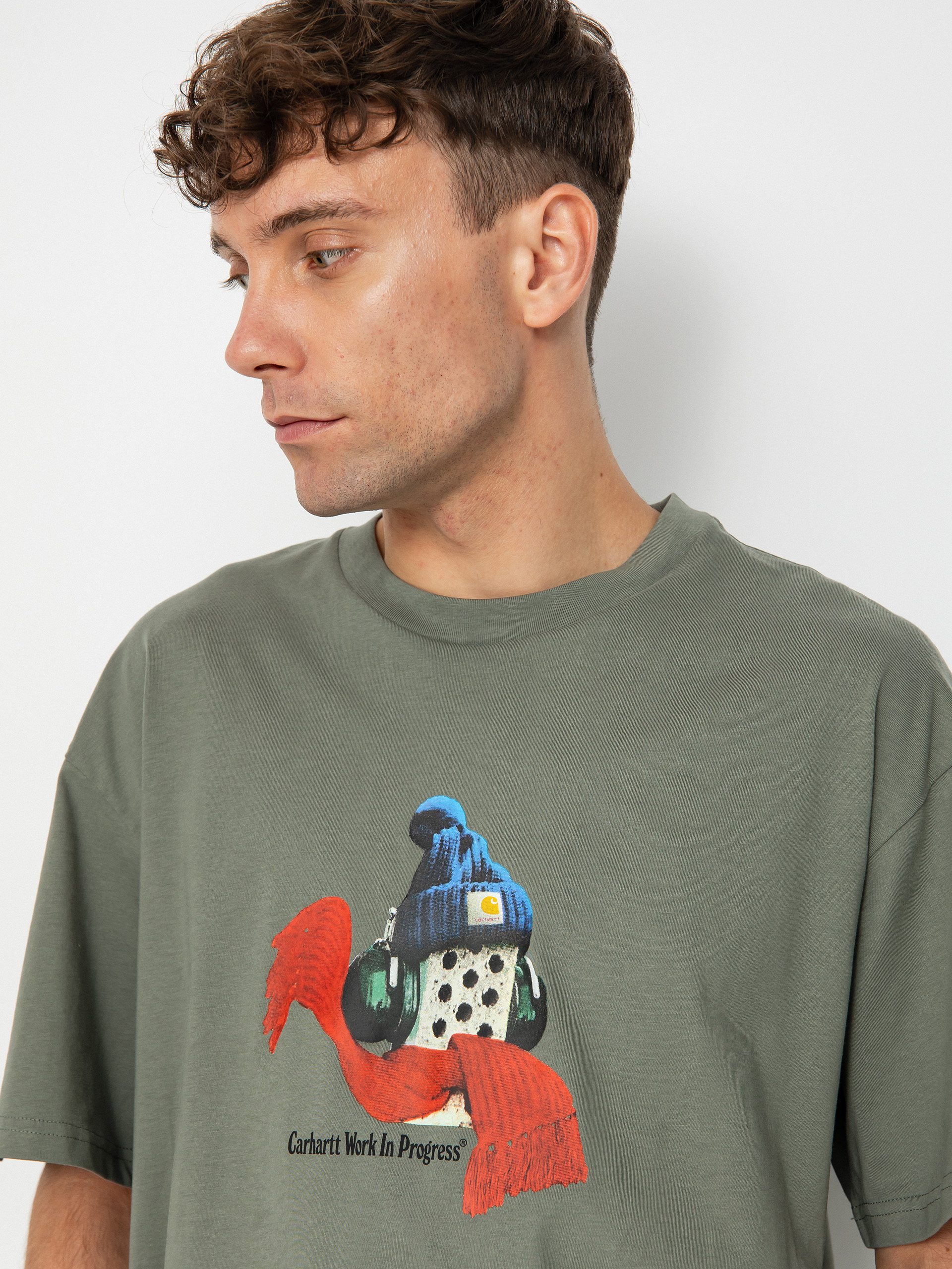 T-shirt Carhartt WIP Stone Cold (smoke green)