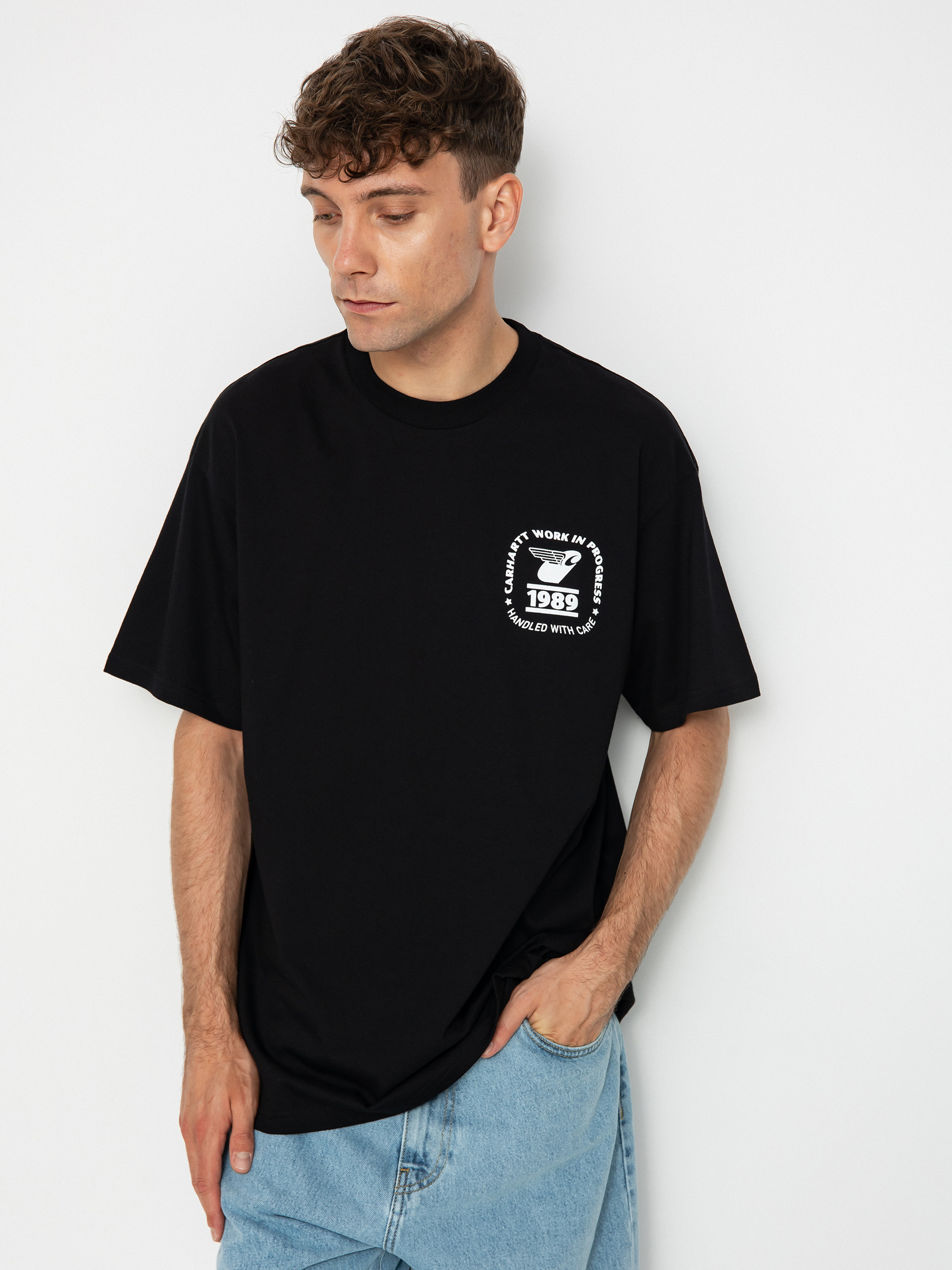T-shirt Carhartt WIP Stamp State (black/white)