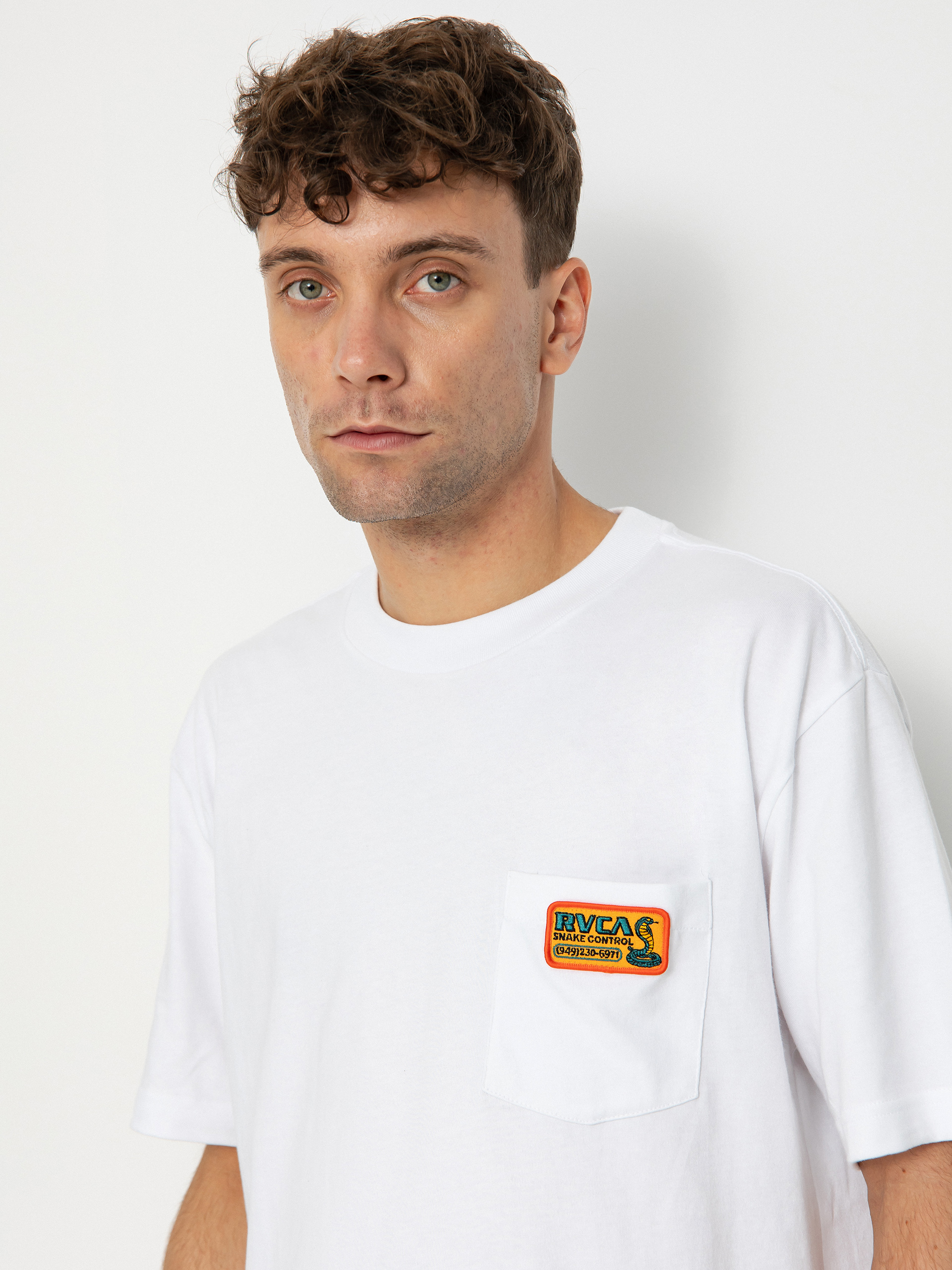 T-shirt RVCA Snake Contro (white)