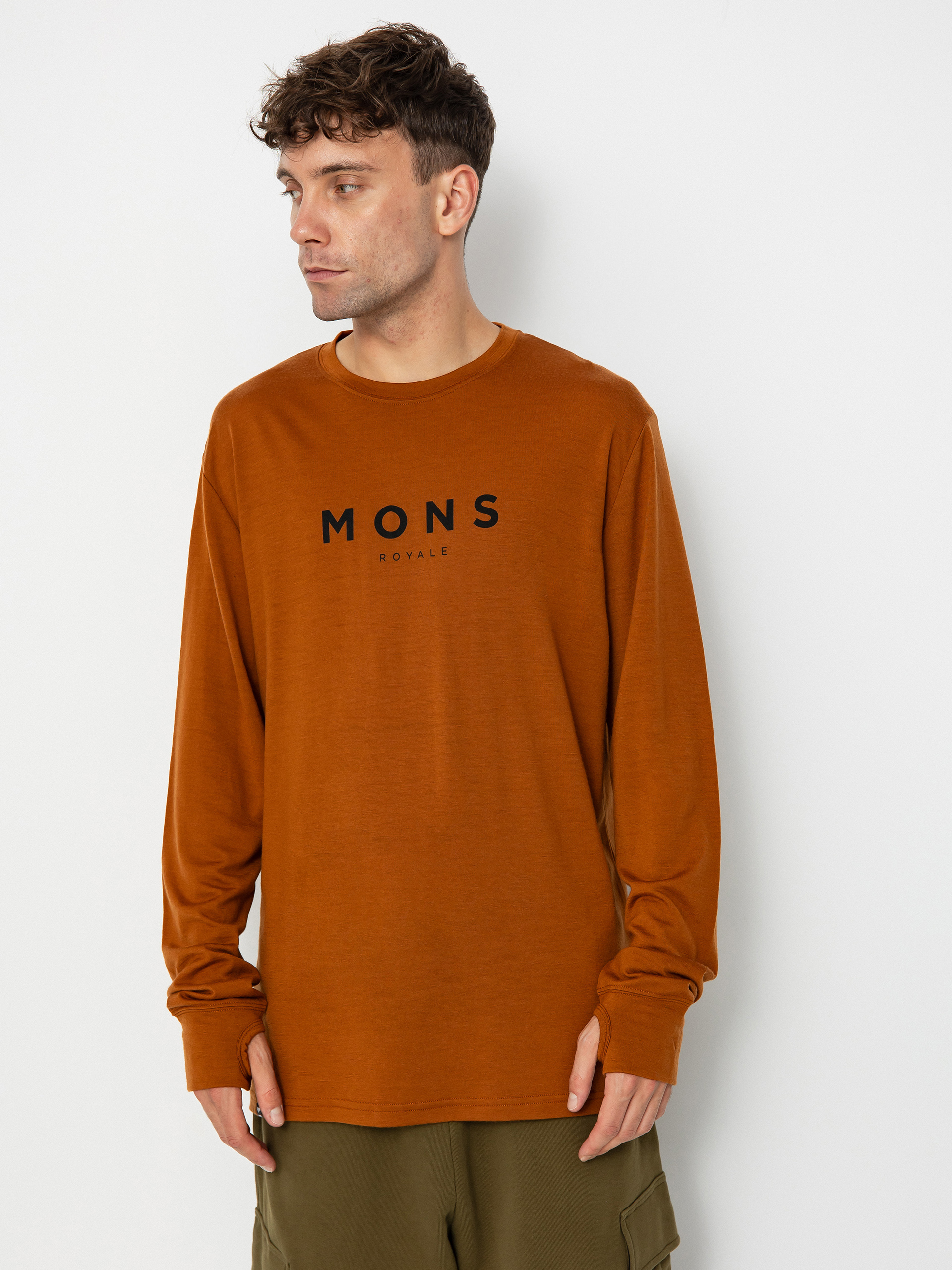 Męski Longsleeve Mons Royale Yotei Merino Classic (copper)