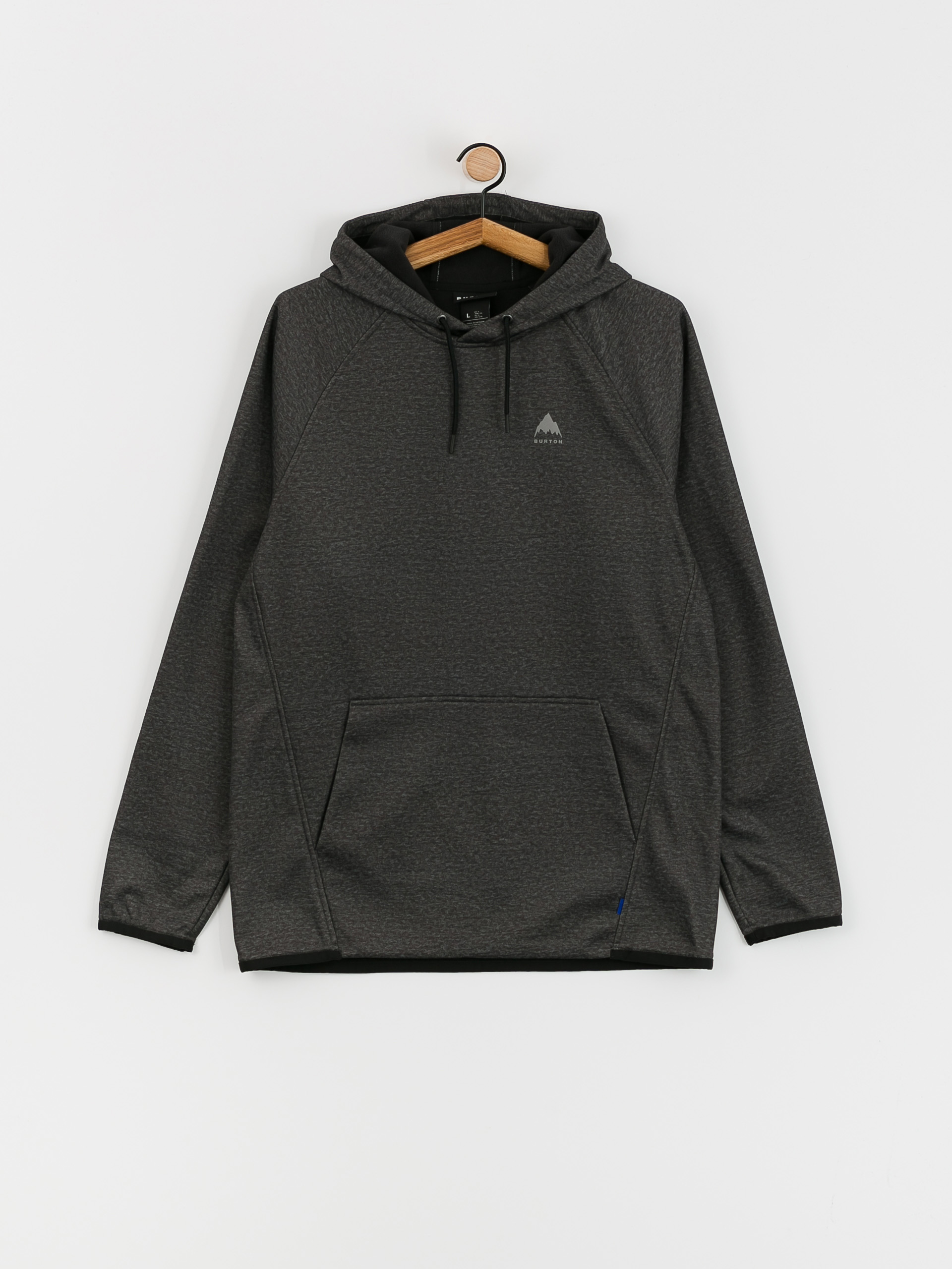 Bluza z kapturem Burton Crown Weatherproof HD (true black heather)