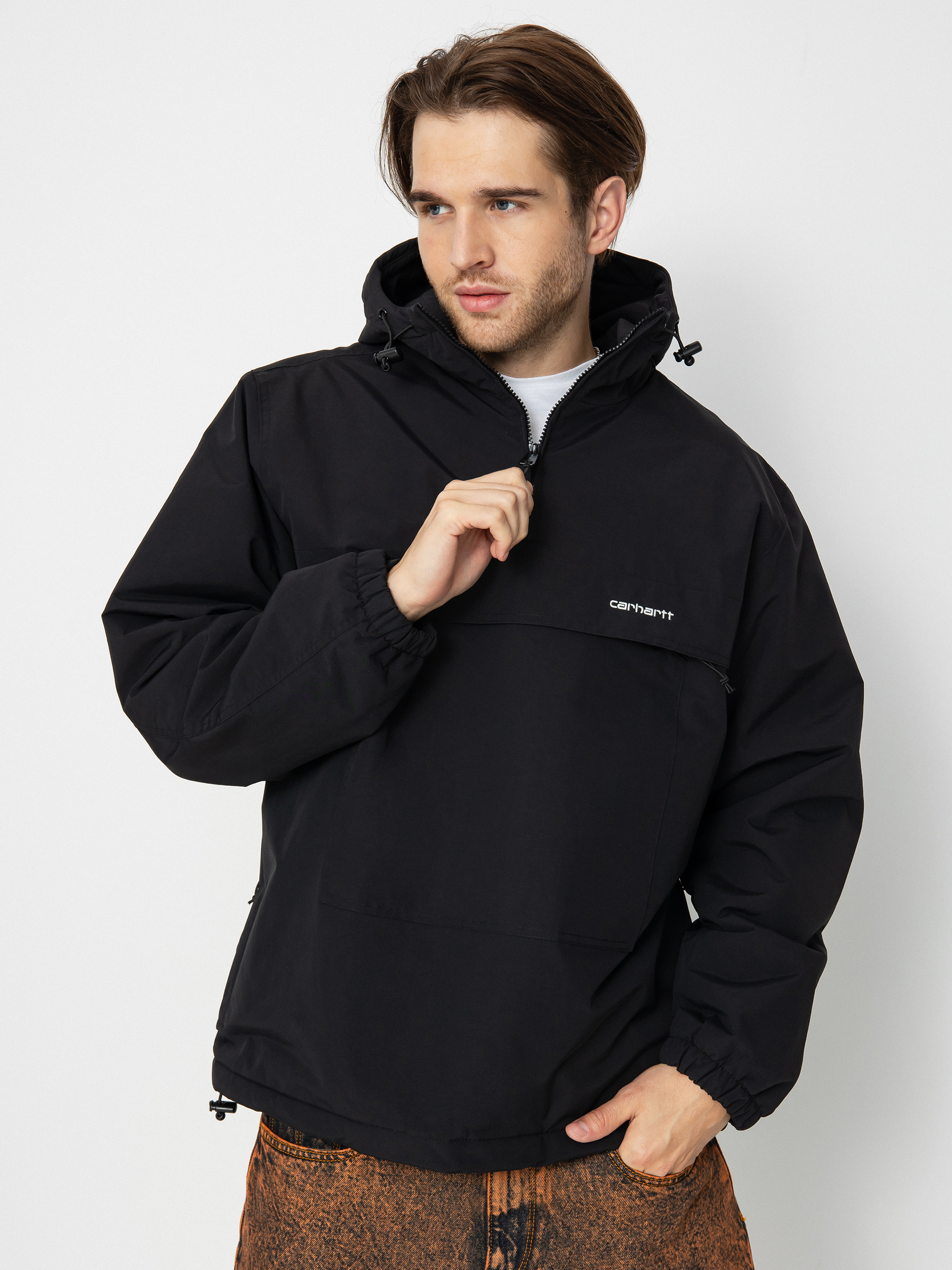 Kurtka Carhartt WIP Windbreaker Pullover (black/white)