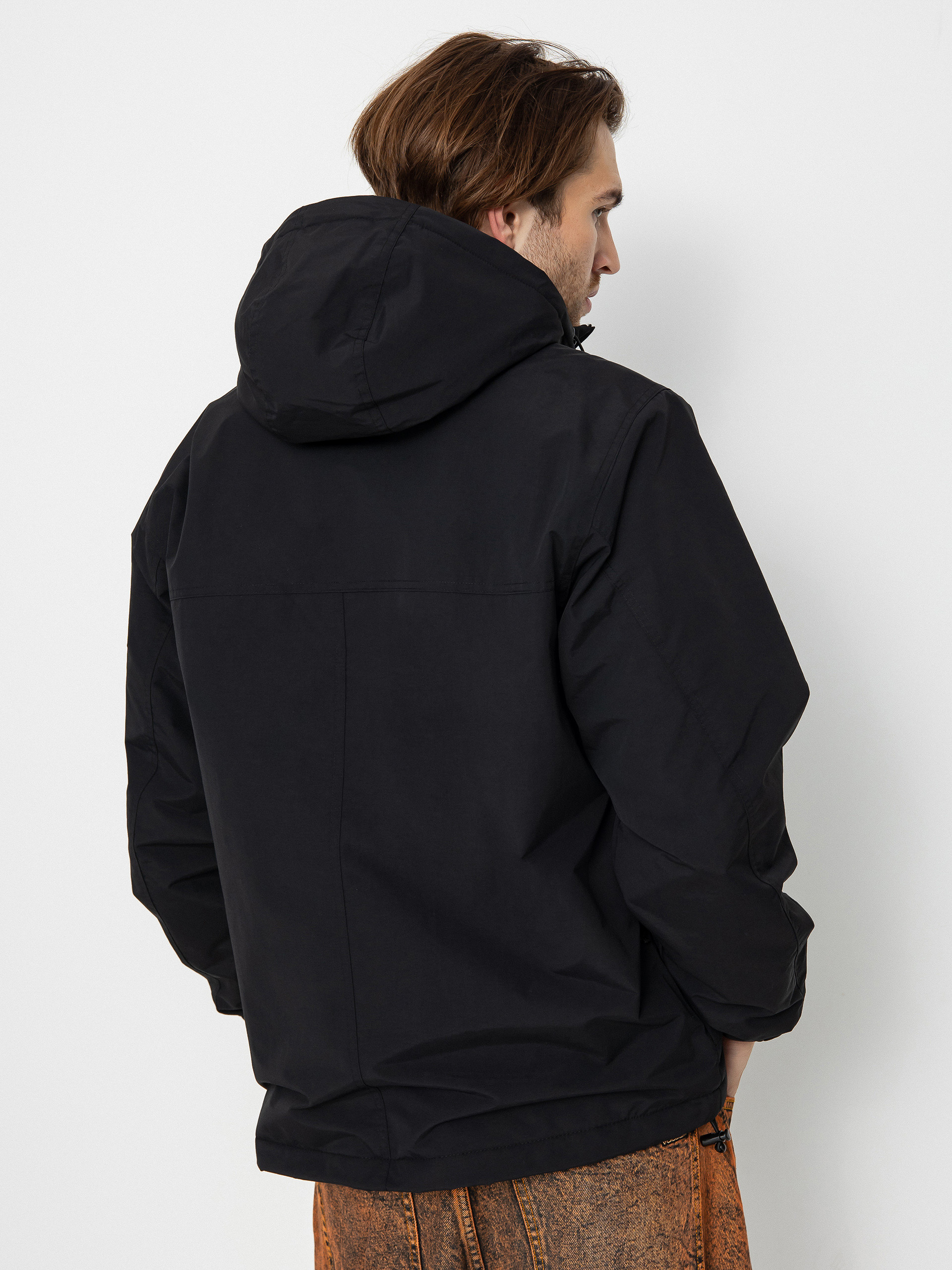 Kurtka Carhartt WIP Windbreaker Pullover - czarny (black/white)