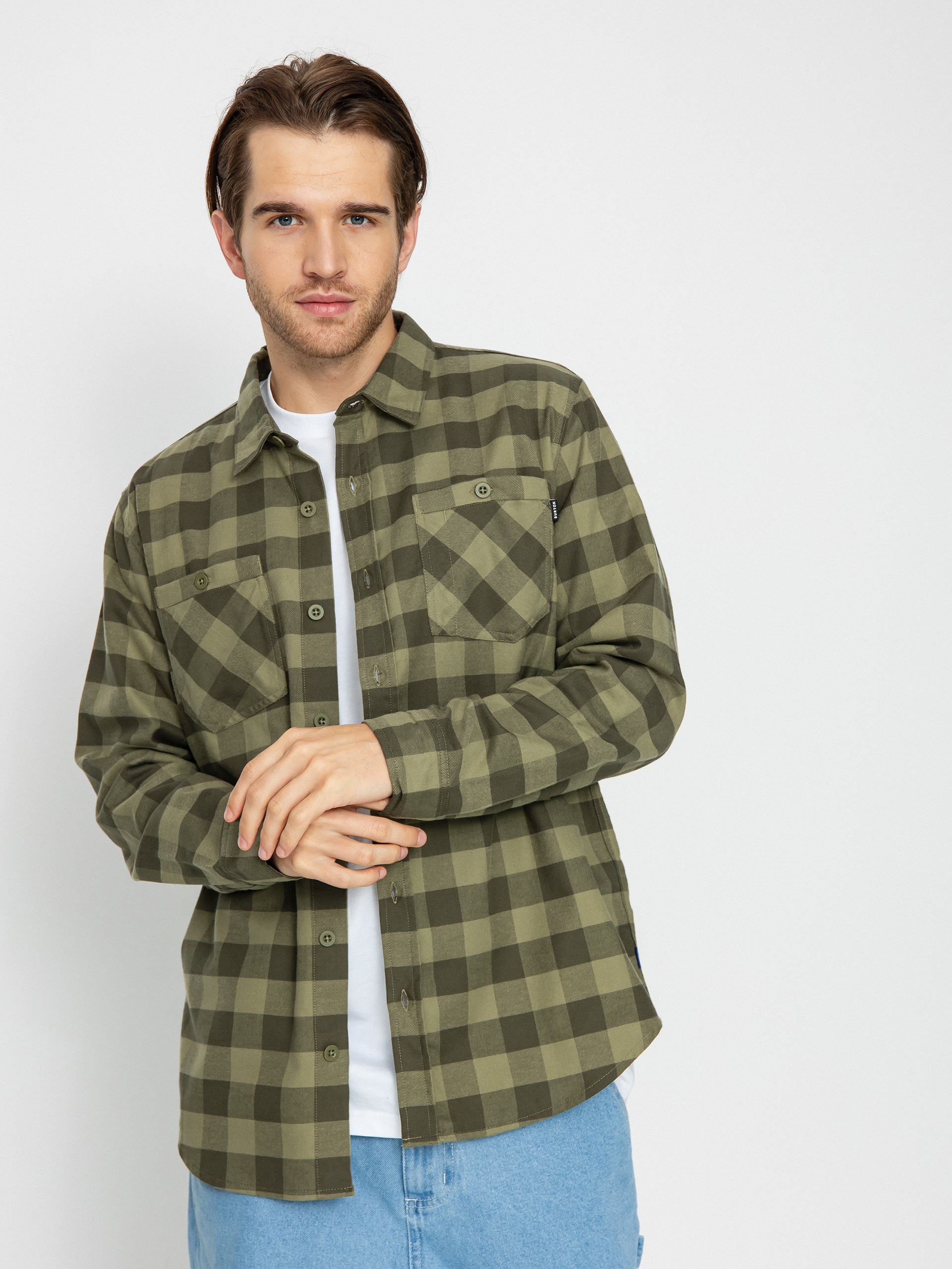 Koszula Burton Favorite Flannel (forest moss buffalo plaid)