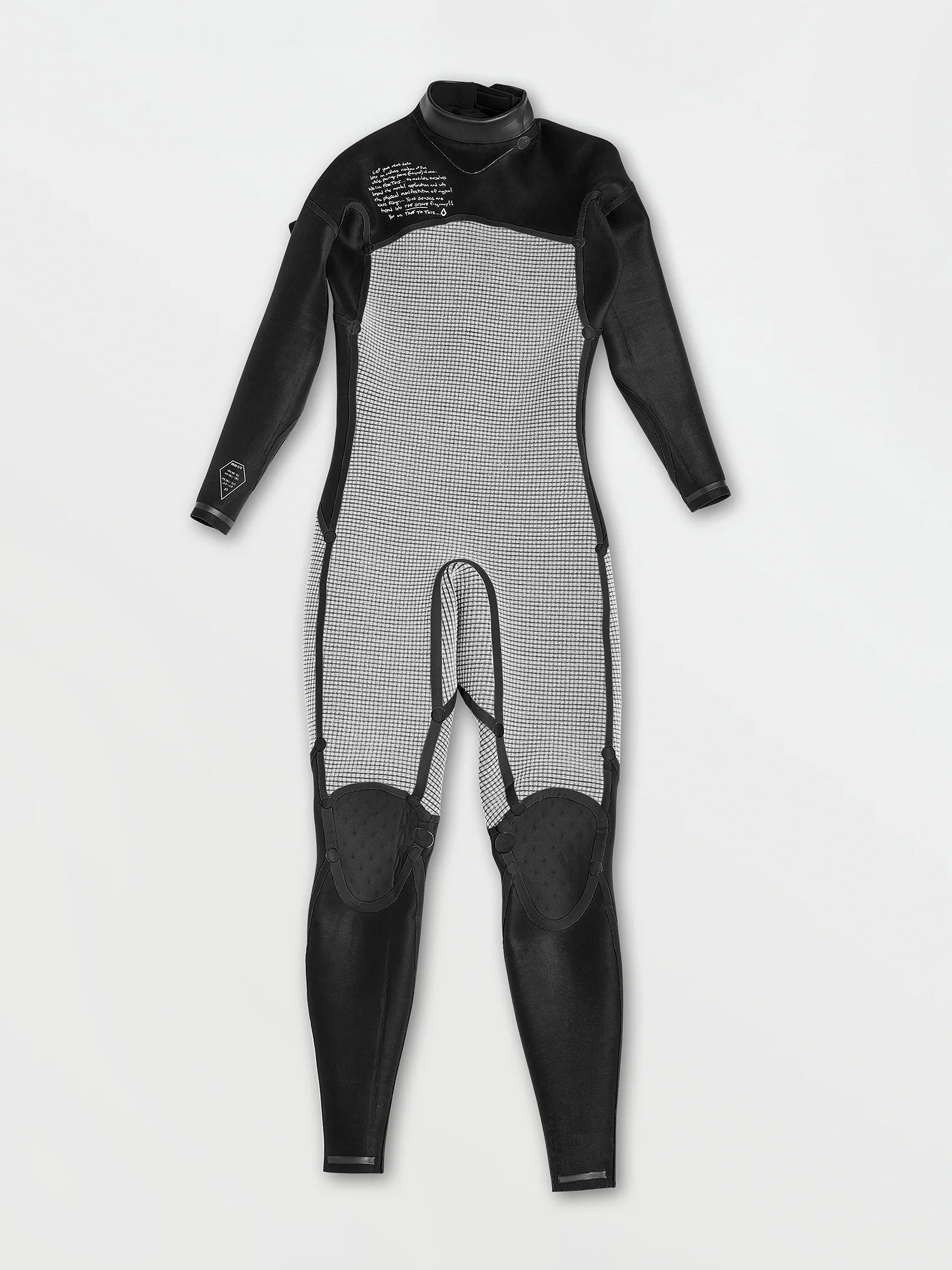 Pianka Volcom Modulator 3/2Mm Long Sleeve Back Zip Fullsuit (black)