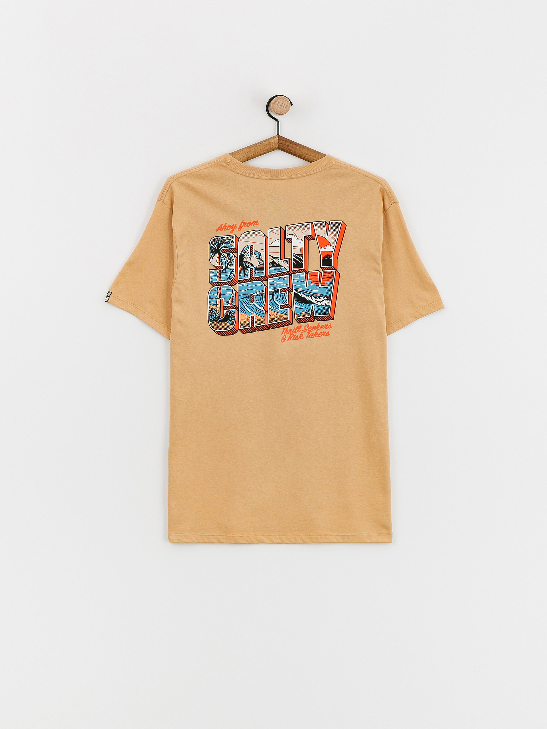 T-shirt Salty Crew Greetings Premium (camel)