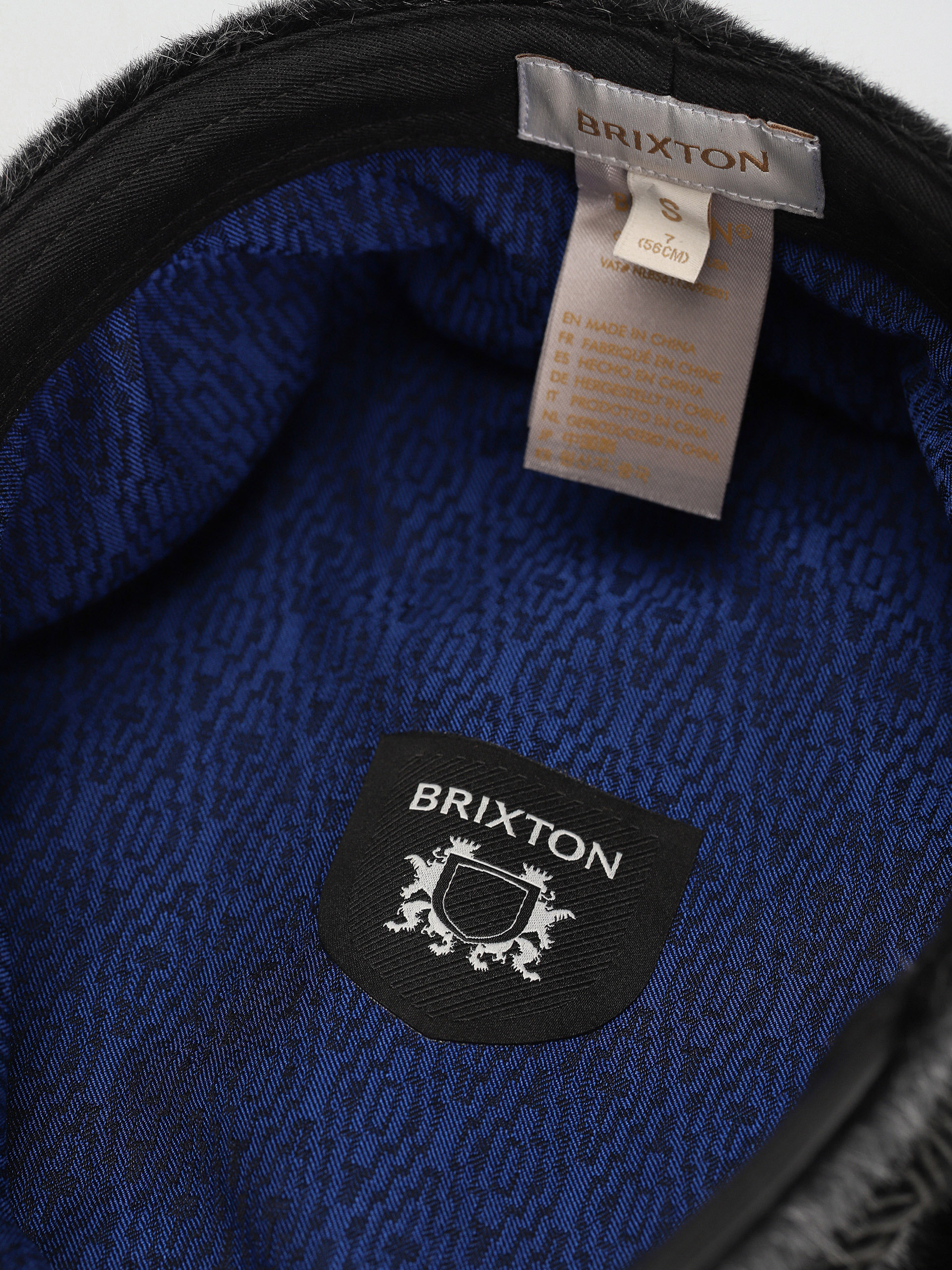 Kaszkiet Brixton Albany ZD (washed black/black)