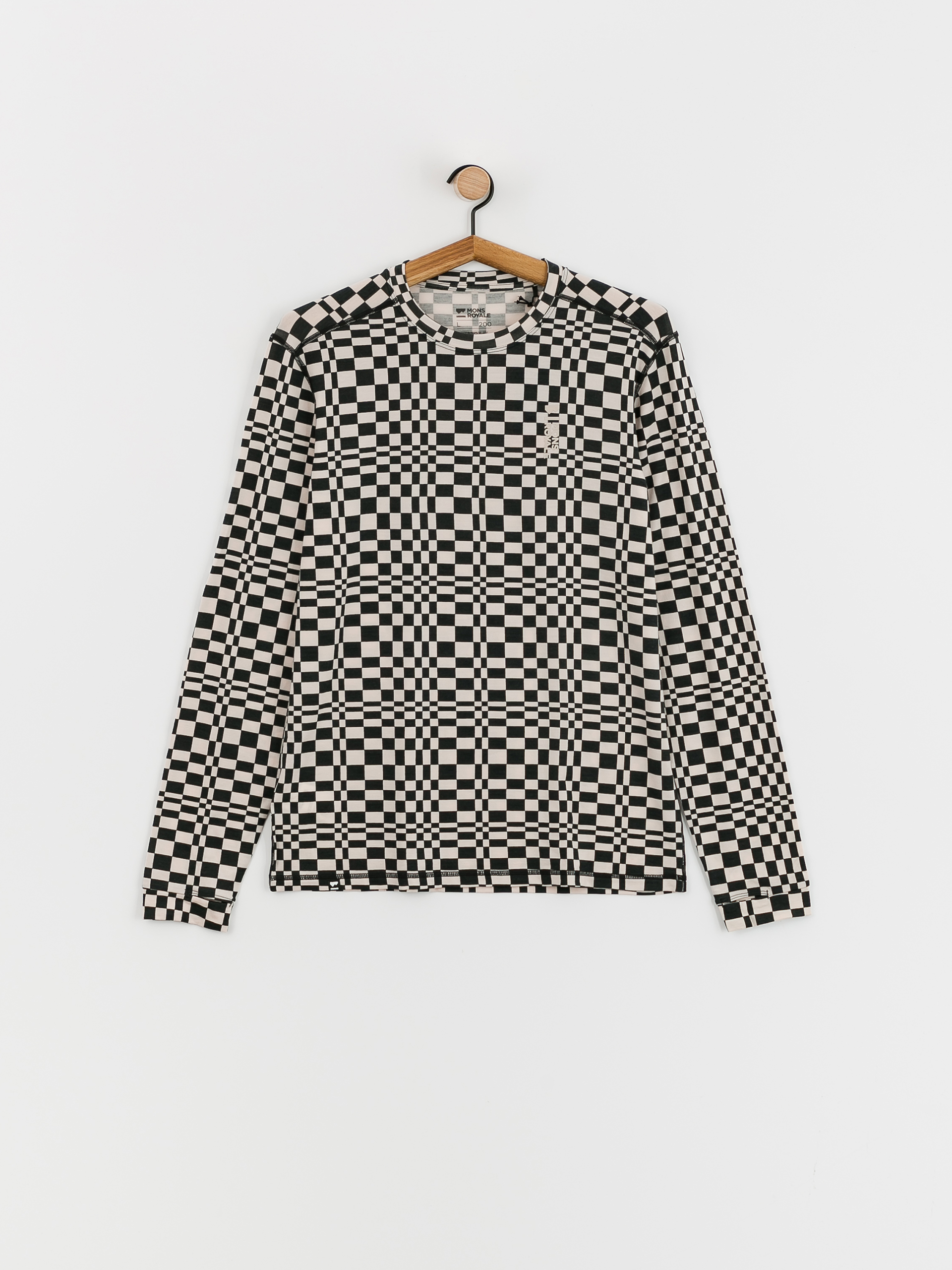 Longsleeve Mons Royale Cascade Merino Flex 200 (checkers)