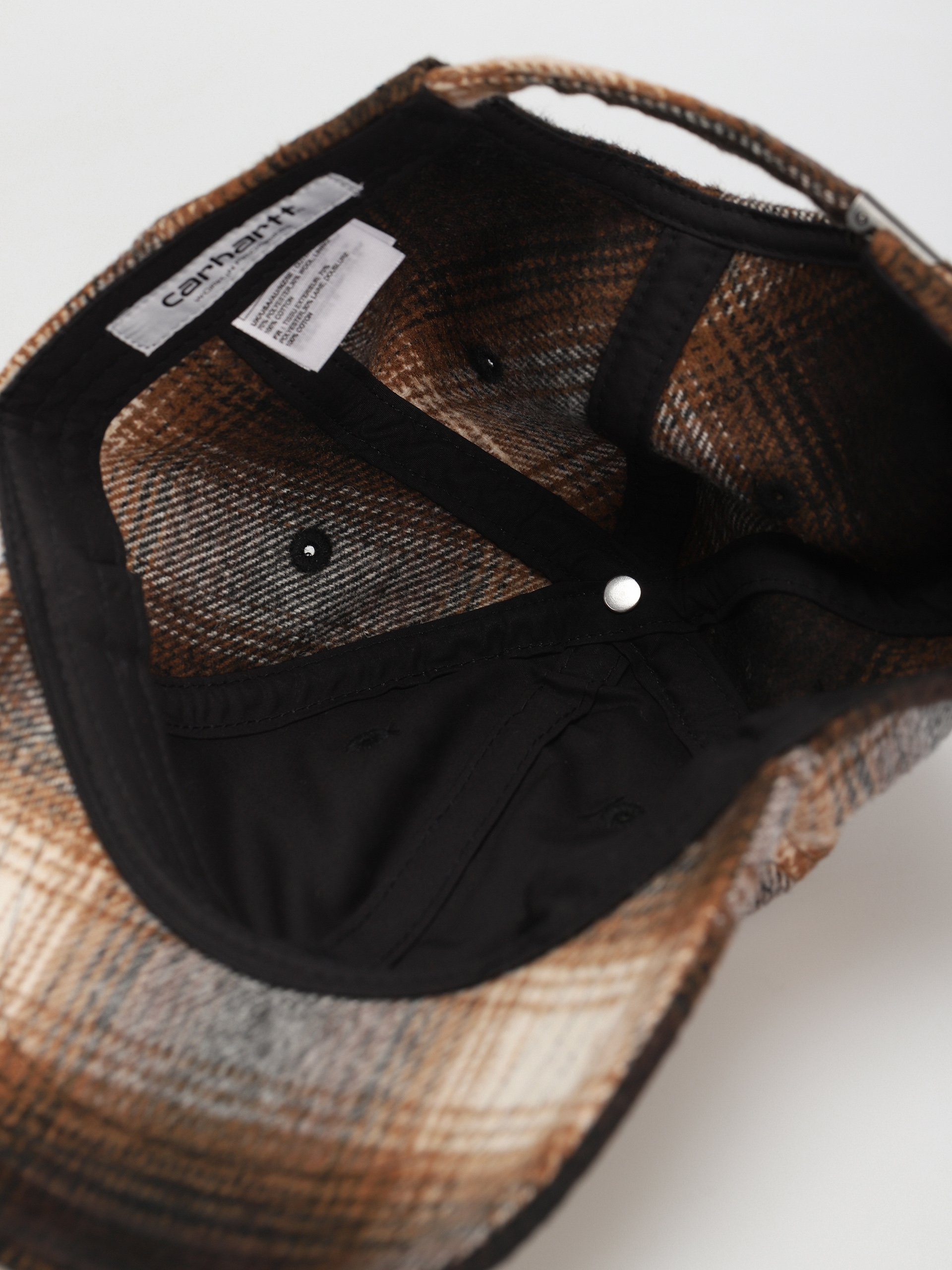 Czapka z daszkiem Carhartt WIP Moreau (moreau check deep h brown/black)