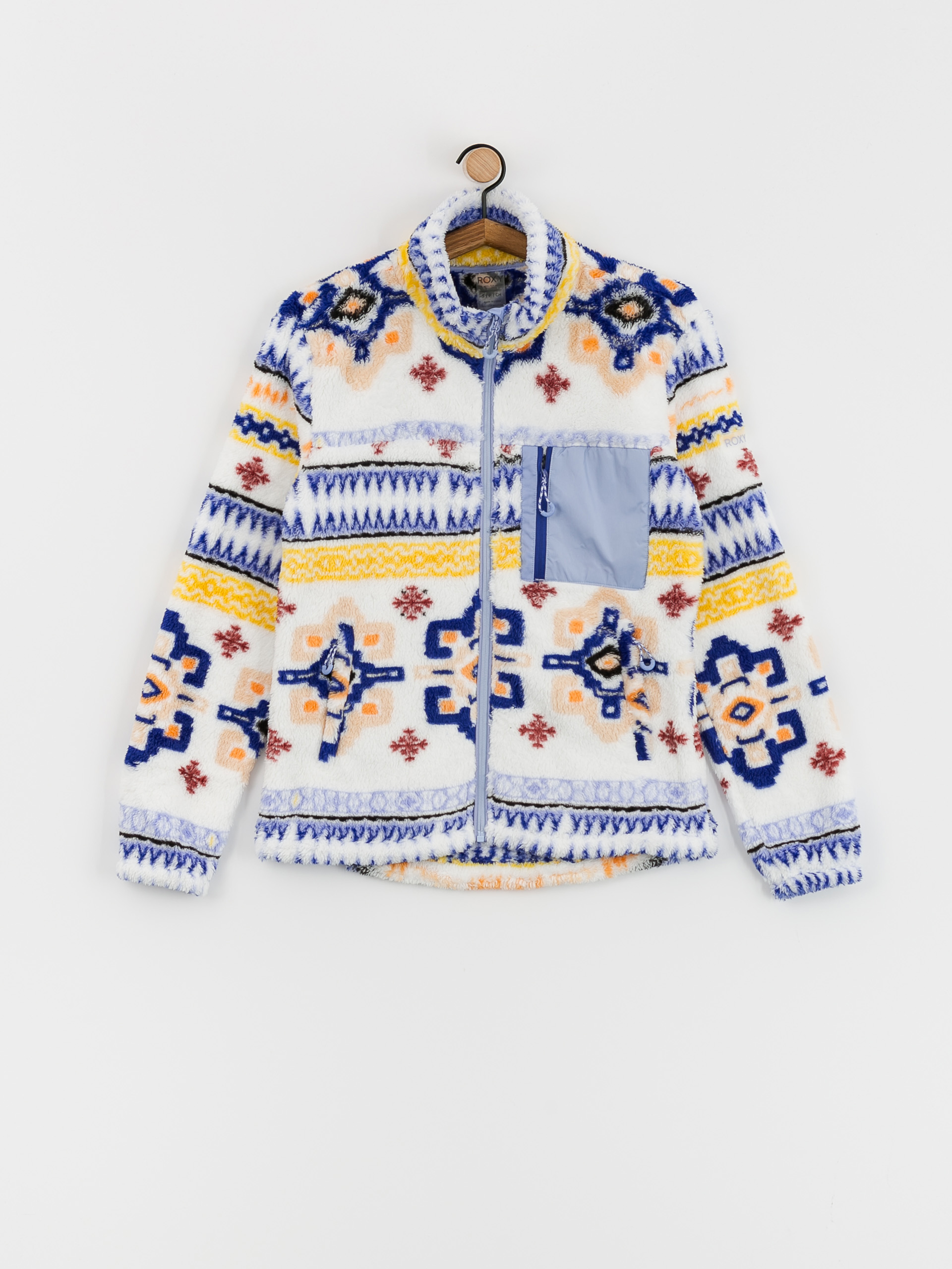 Damski Polar Roxy Alabama Full Zip (bright white chandail)