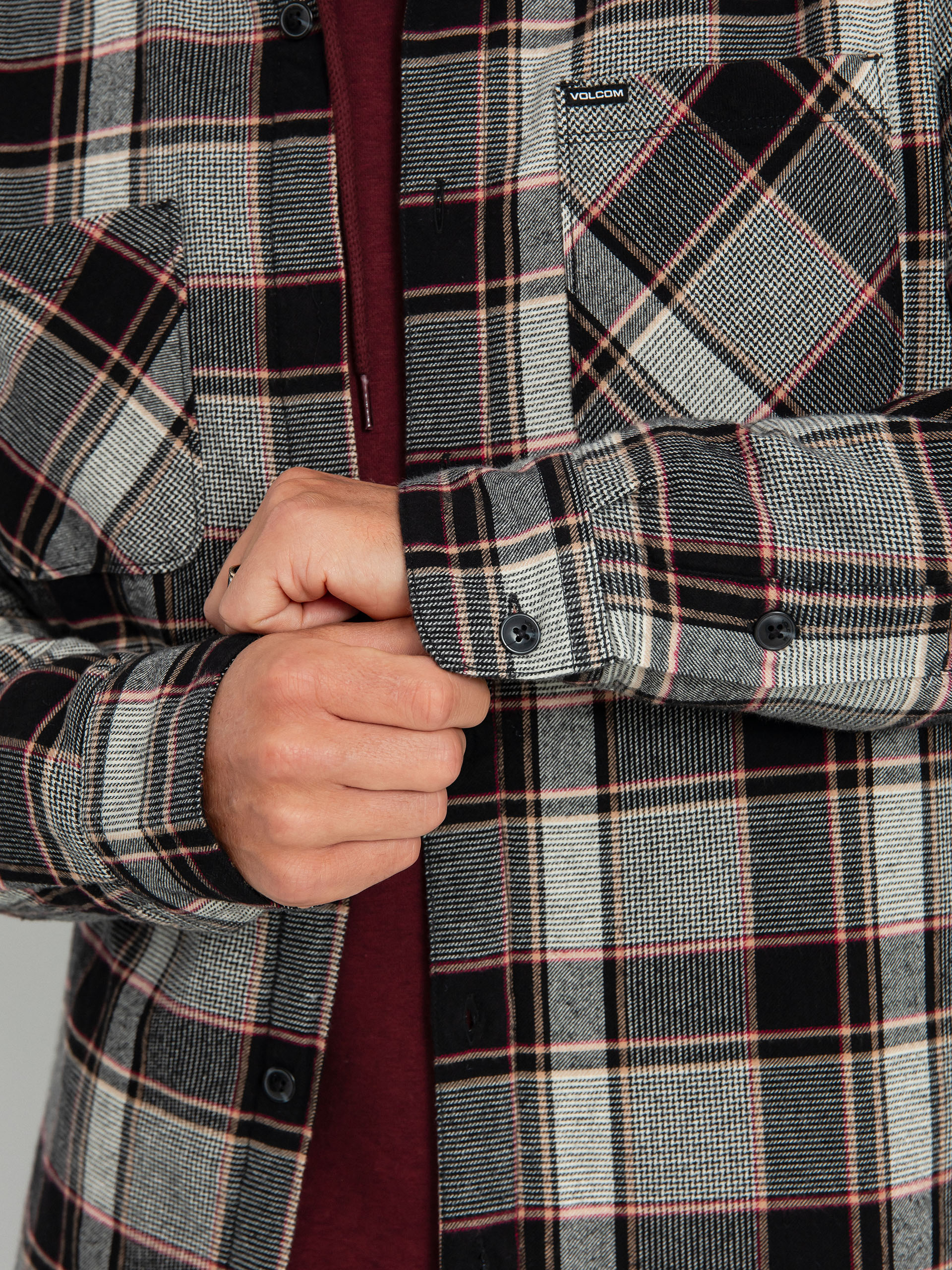 Koszula Volcom Brickstone Lined Flannel Ls (dirty white)