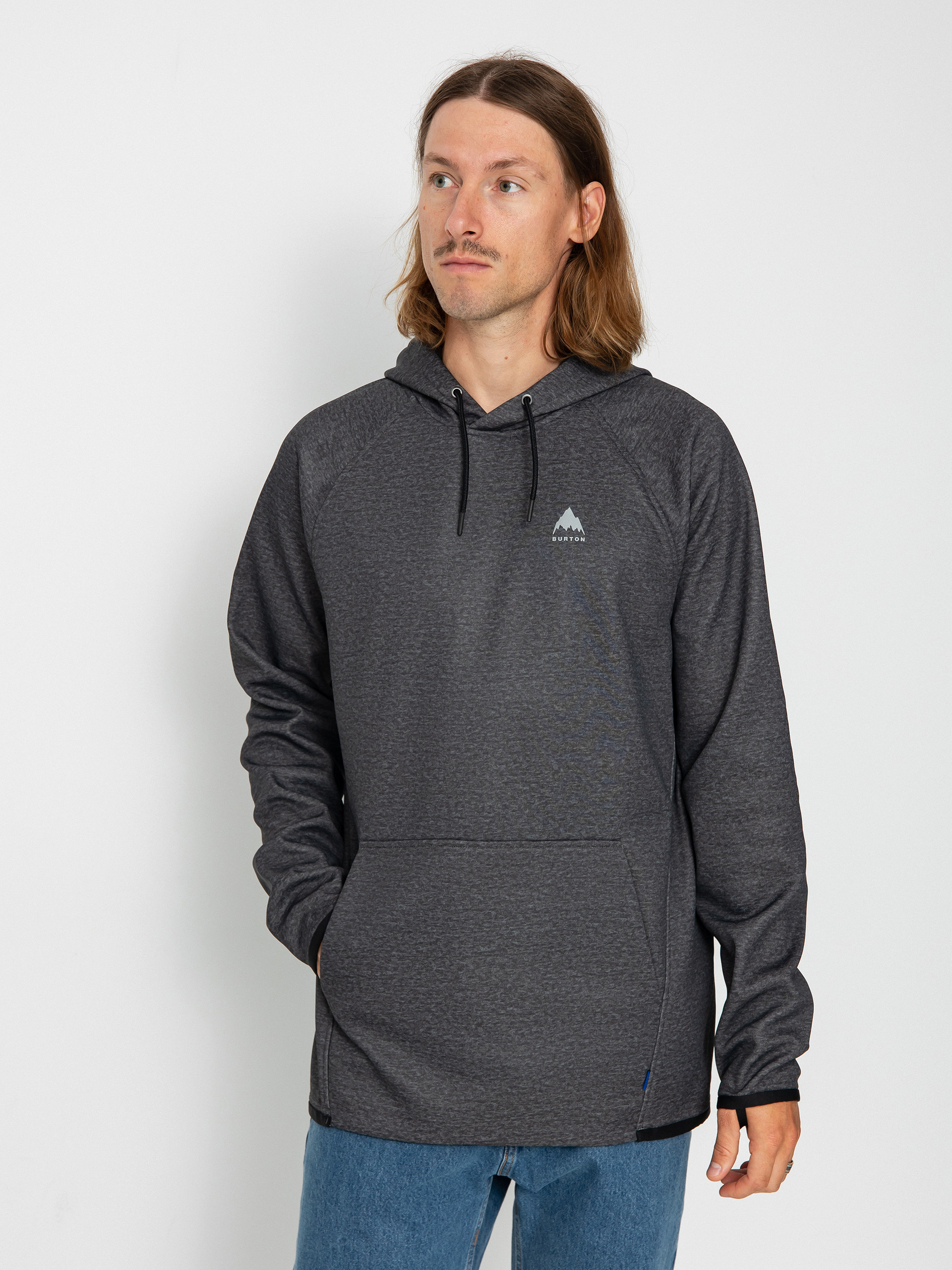 Burton Horizontal Mountain Tee Mens in True Black - TRIGGER BROS