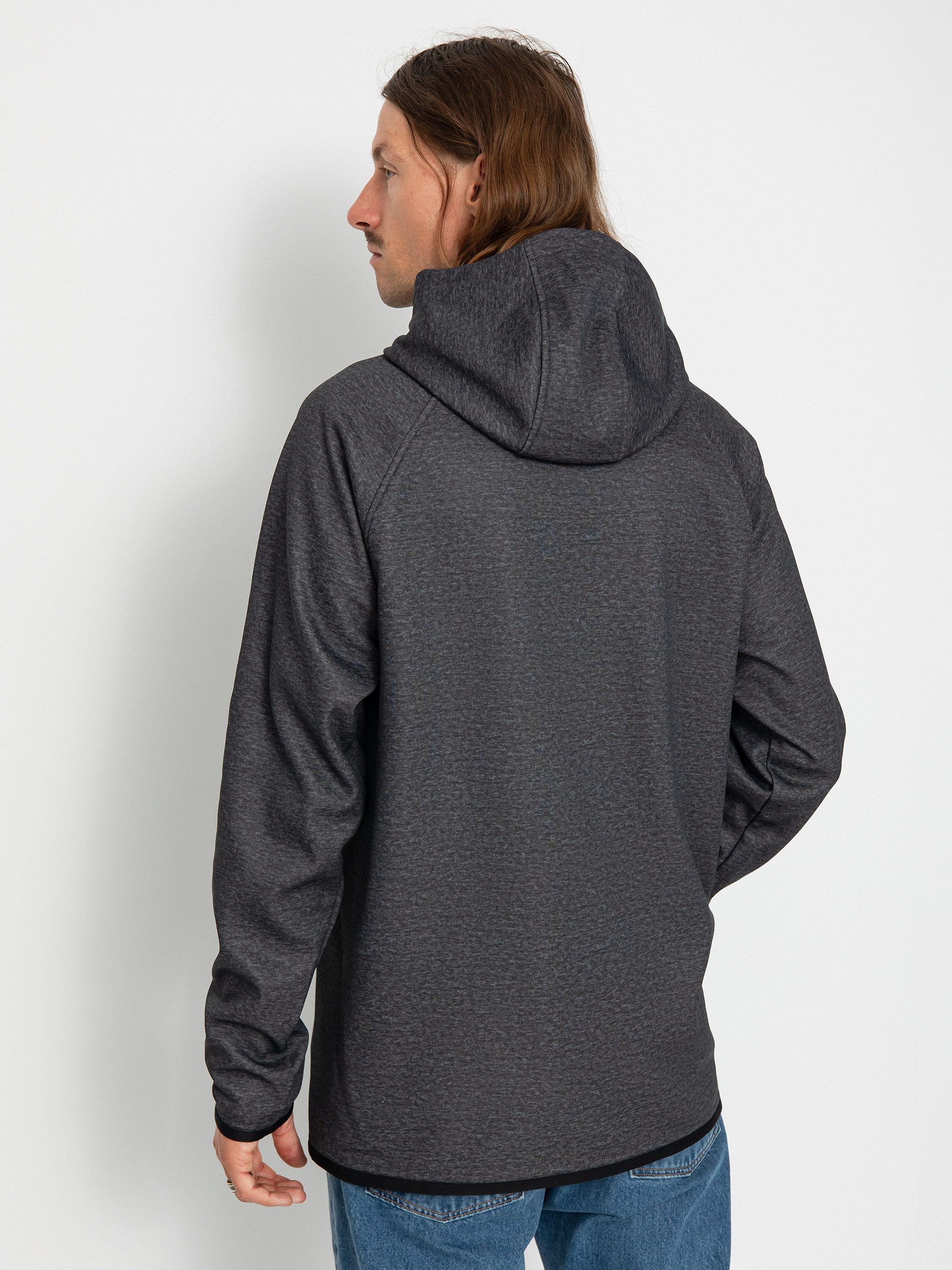 Bluza z kapturem Burton Crown Weatherproof HD (true black heather)