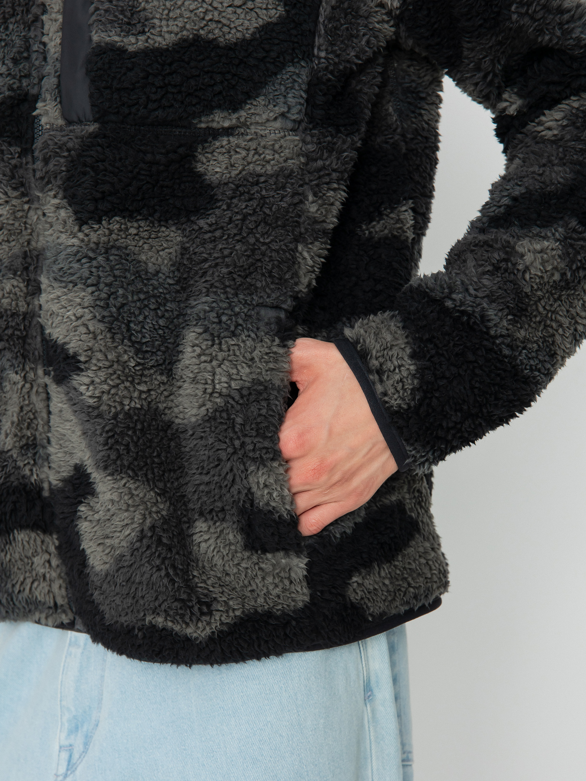 Męski Polar Columbia Winter Pass Print Fleece Full Zip (black mod camo)