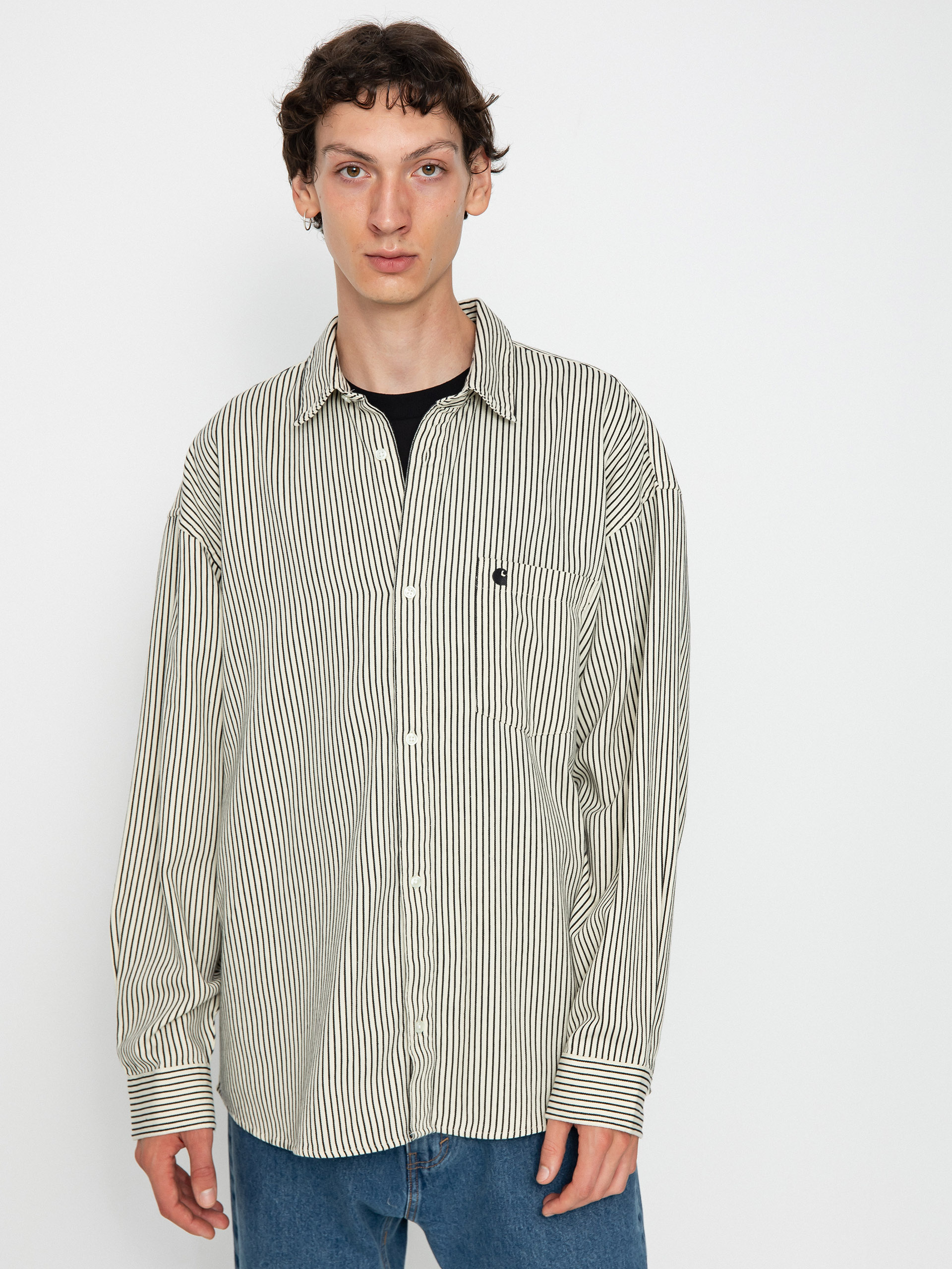 Koszula Carhartt WIP Kyle (kyle stripe salt/black)