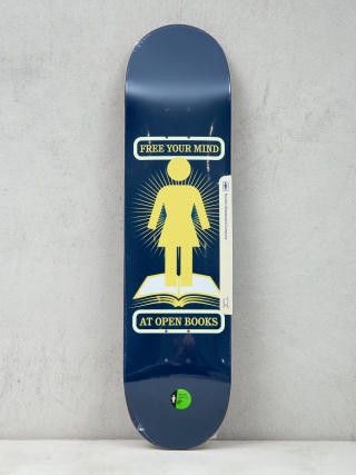Deck Girl Skateboard Bennett Open Book (navy)
