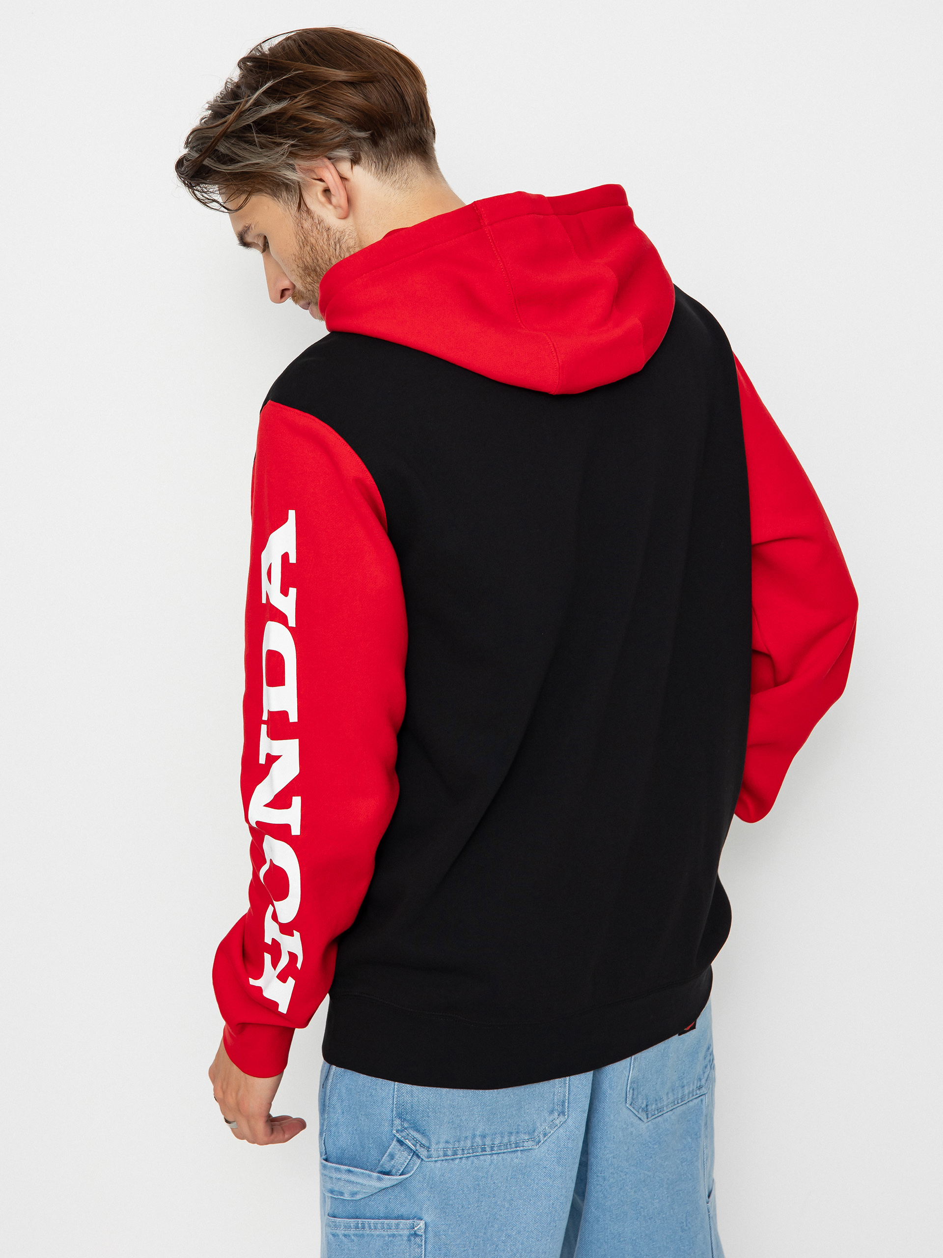 Bluza z kapturem Fox Honda Flame HD (red)