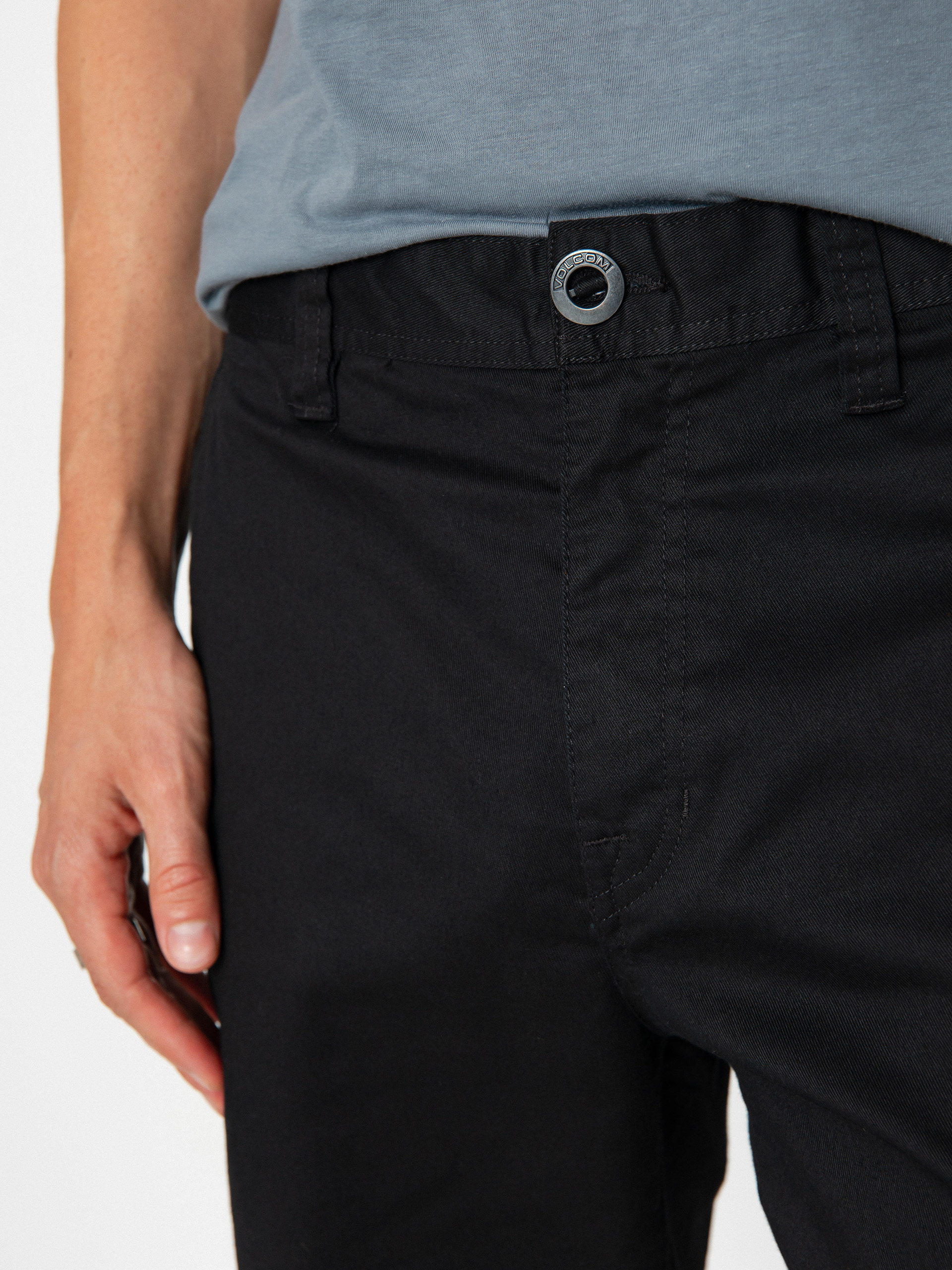 Spodnie Volcom Frickin Regular Stretch (black)