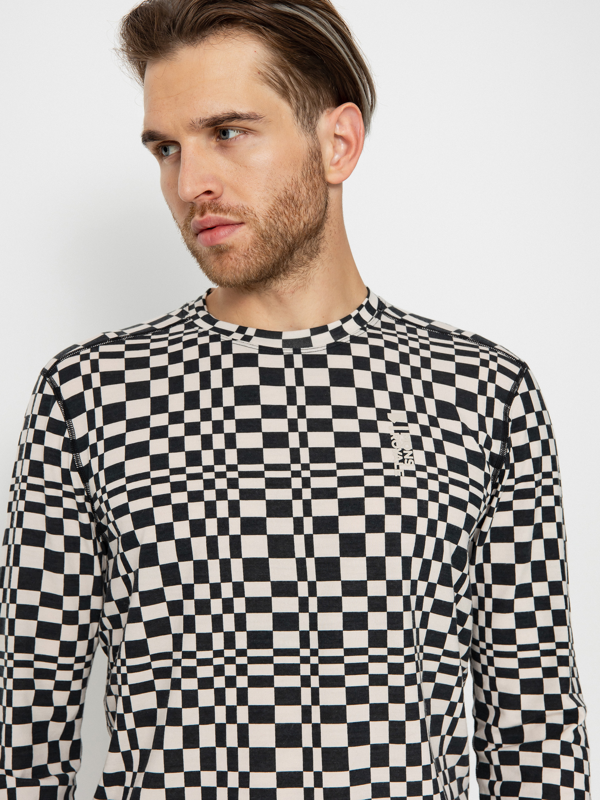 Longsleeve Mons Royale Cascade Merino Flex 200 (checkers)