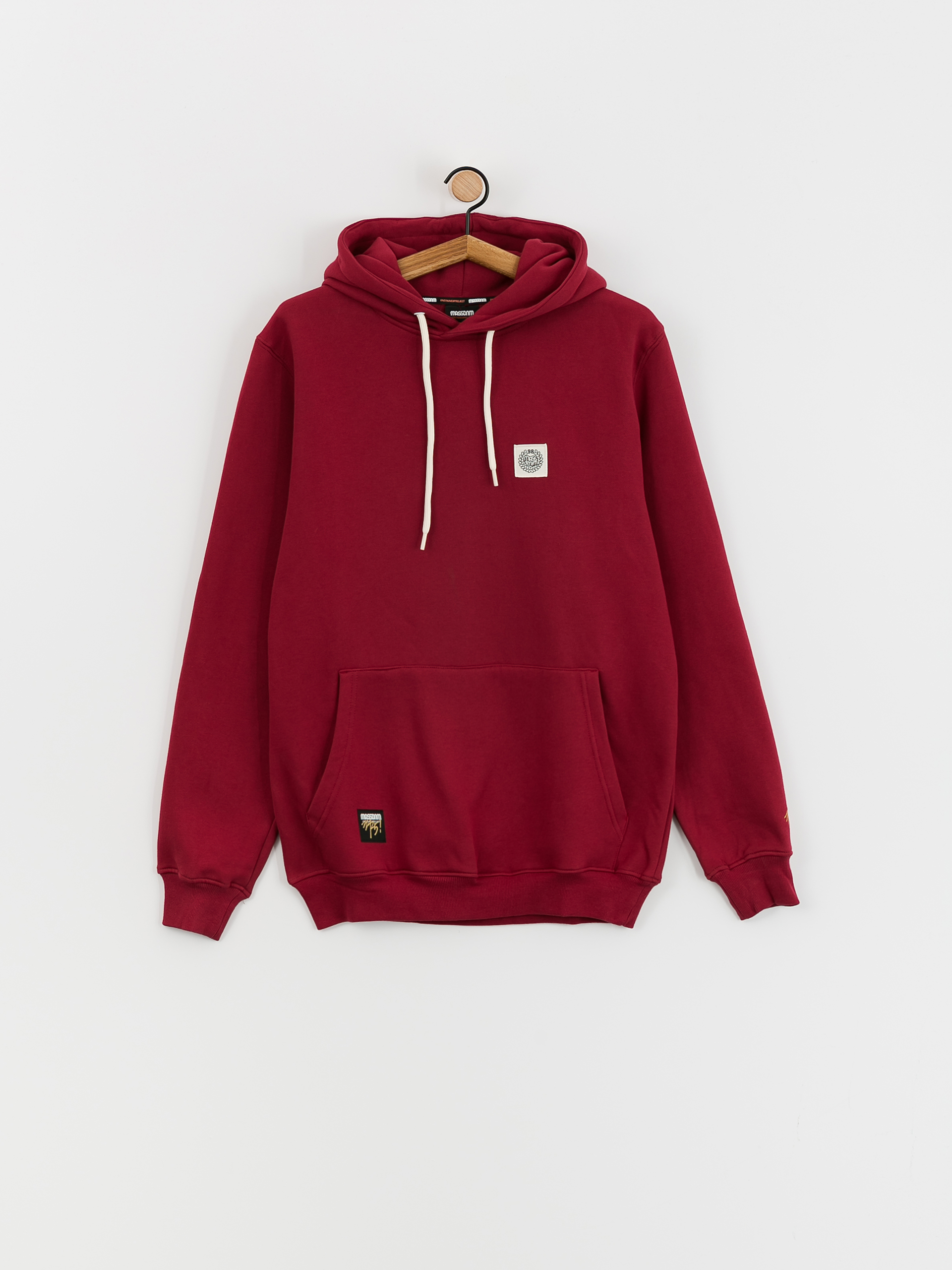 Bluza z kapturem MassDnm Patch HD (claret)