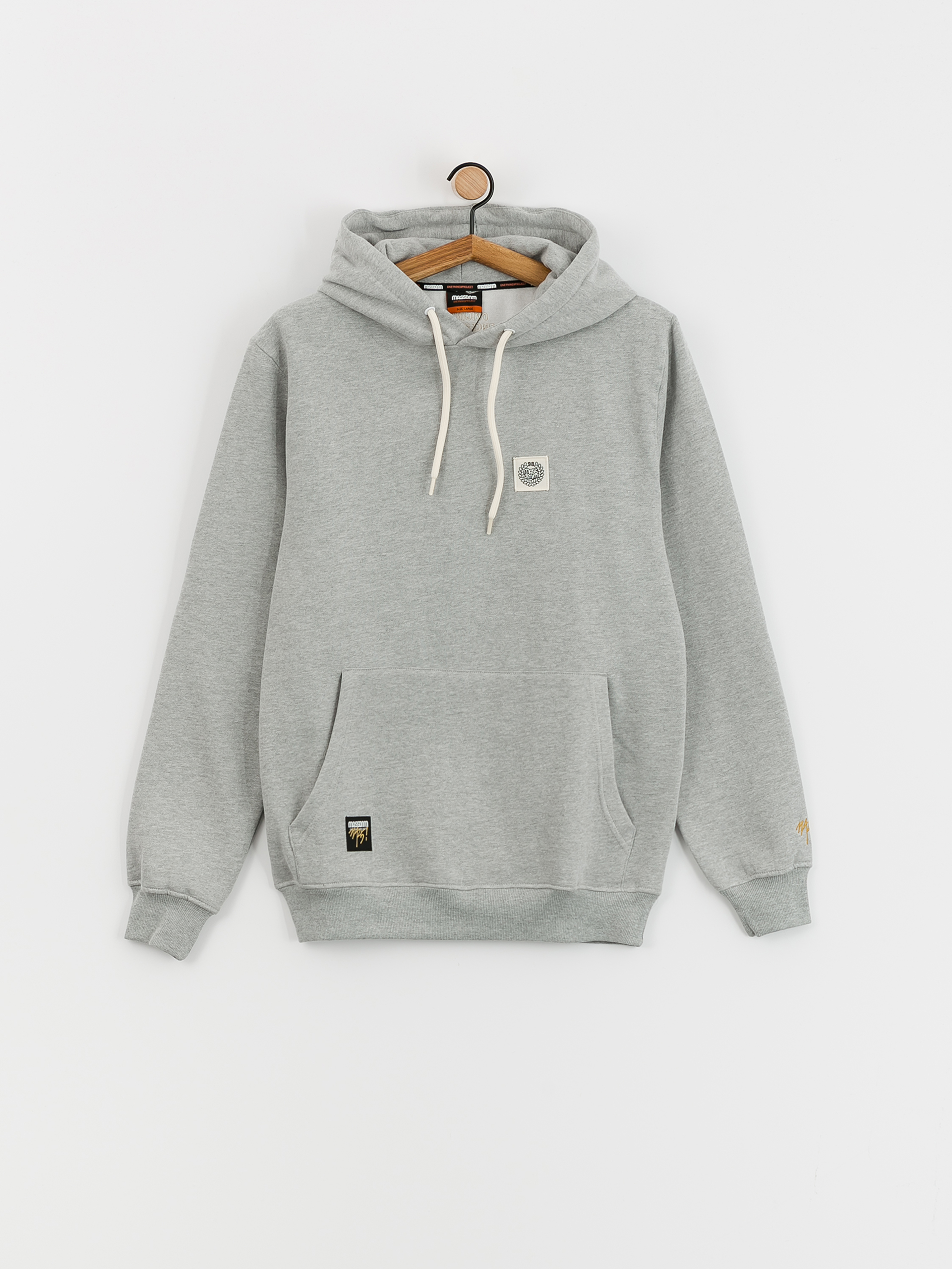 Bluza z kapturem MassDnm Patch HD (light heather grey)