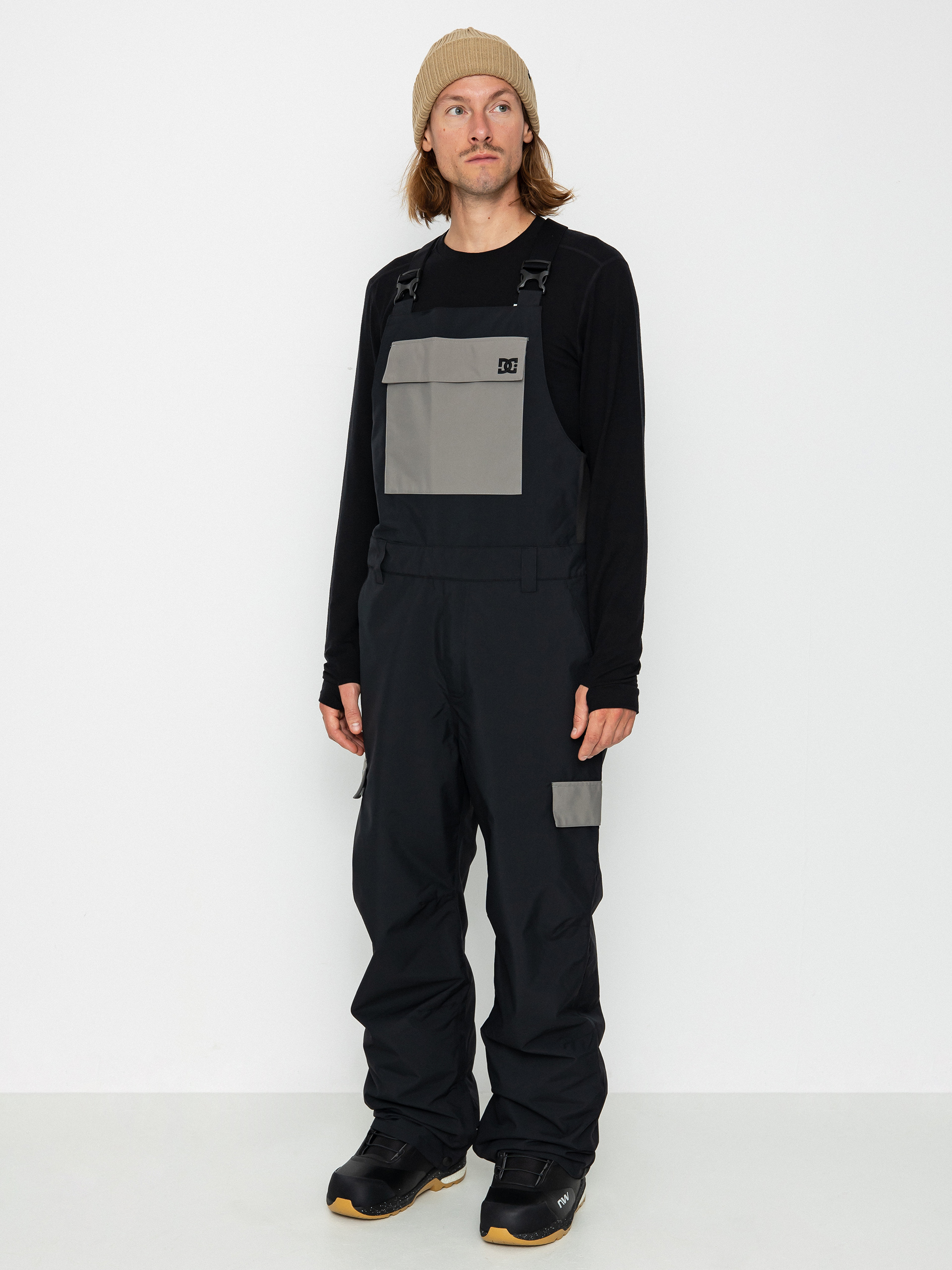 Męskie Spodnie snowboardowe DC Docile Bib (black)