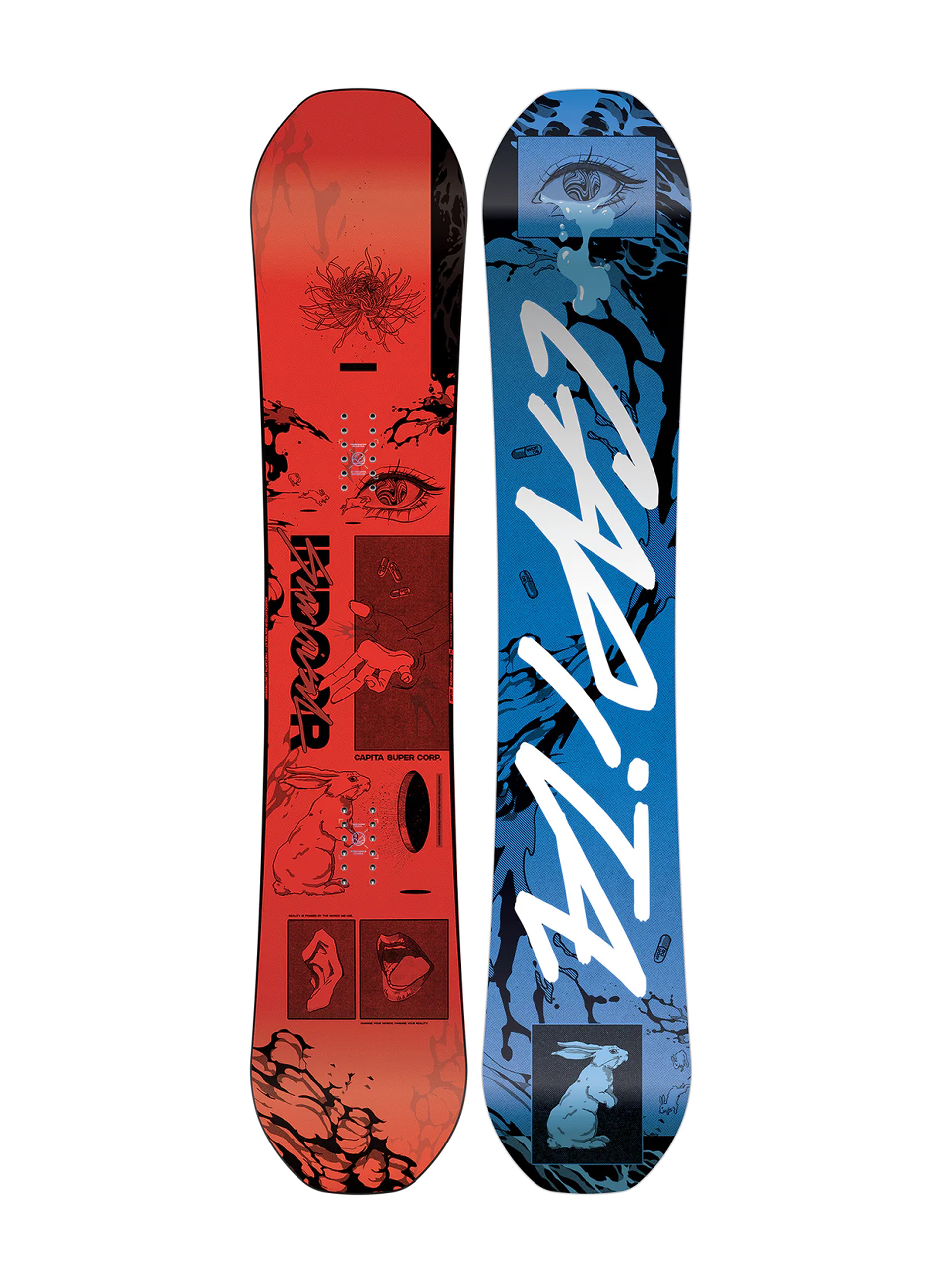 Deska snowboardowa Capita Indoor Survival - niebieski, czarny, wielobarwny