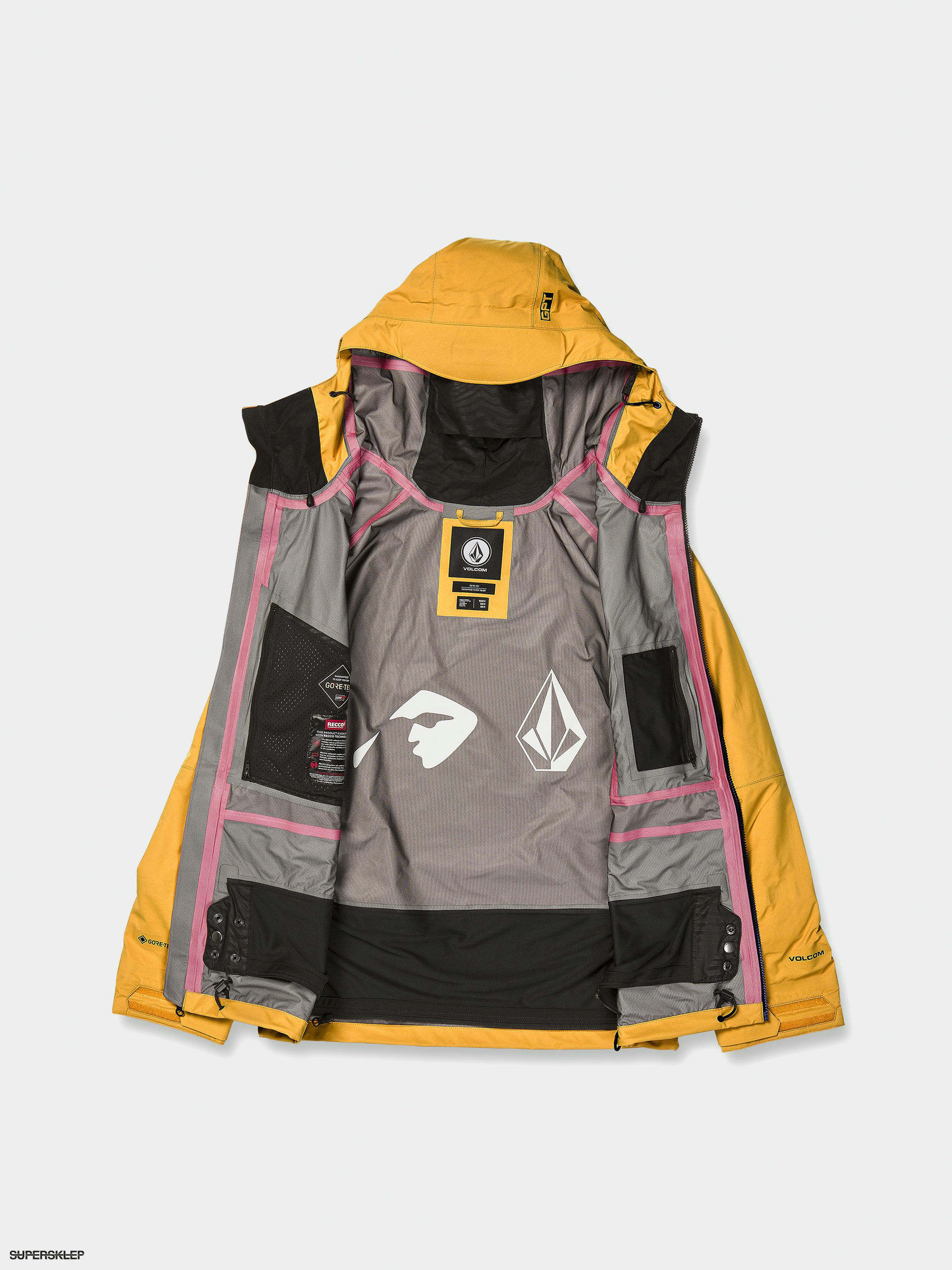 Kurtka snowboardowa Volcom Guide Gore Tex - żółty (gold)