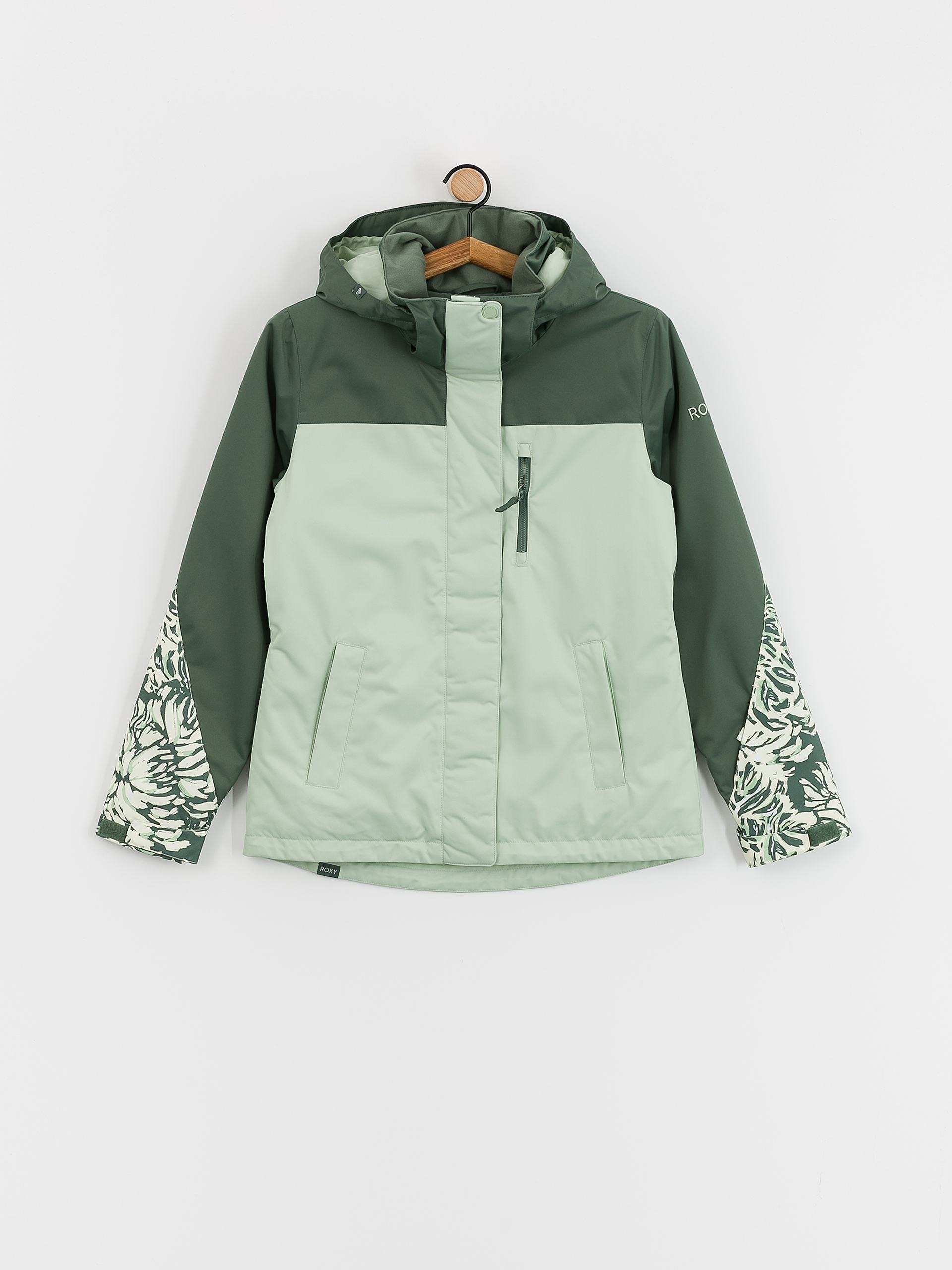 Damska Kurtka snowboardowa Roxy Jetty Block (dark forest wild)