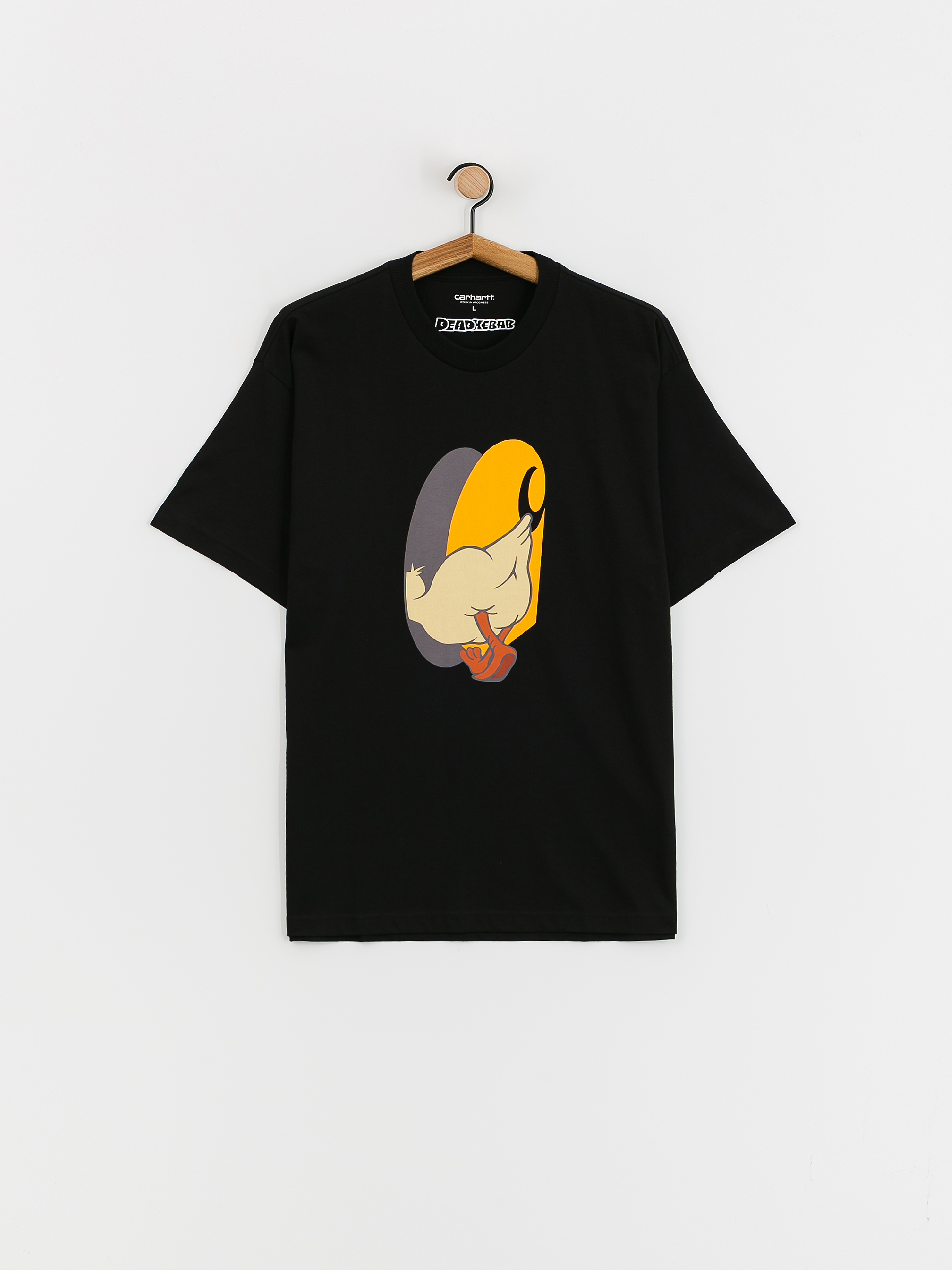T-shirt Carhartt WIP Deadkebab Knock Knock (black)