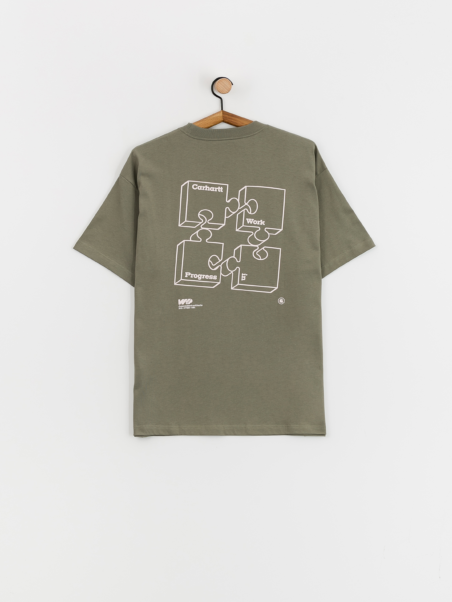 T-shirt Carhartt WIP Assemble (smoke green/natural)