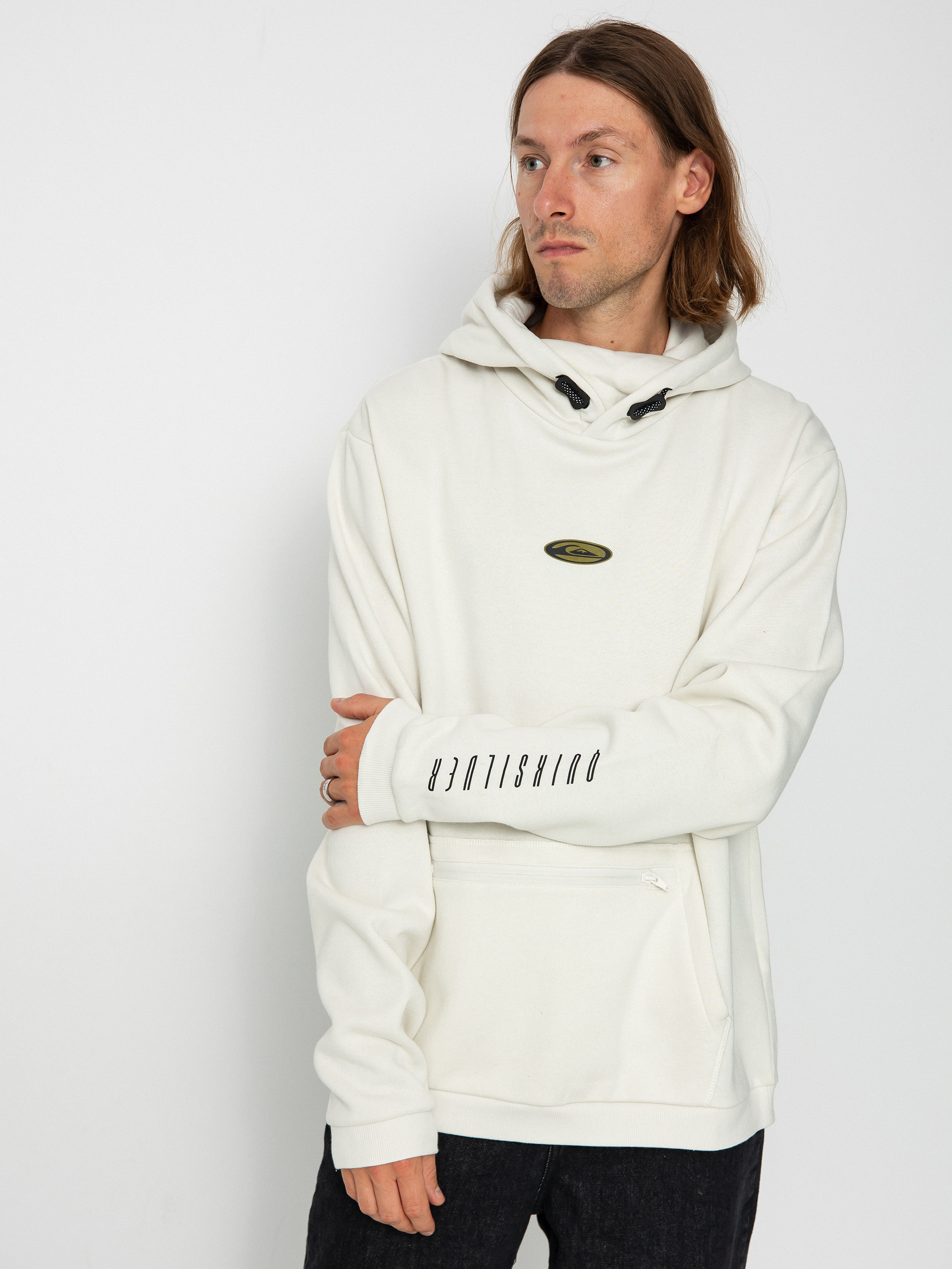 Bluza aktywna Quiksilver Big Logo Tech HD (nimbus cloud)