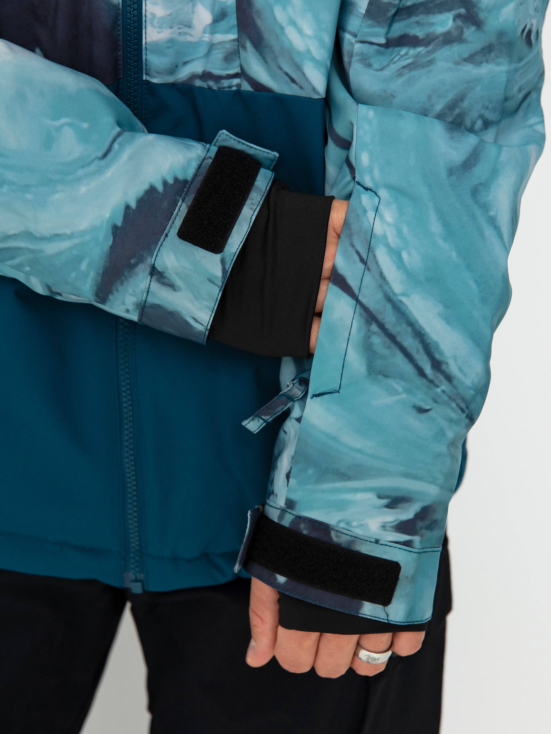 Męska Kurtka snowboardowa Quiksilver Mission Printed Block (resin tint majolica blue)