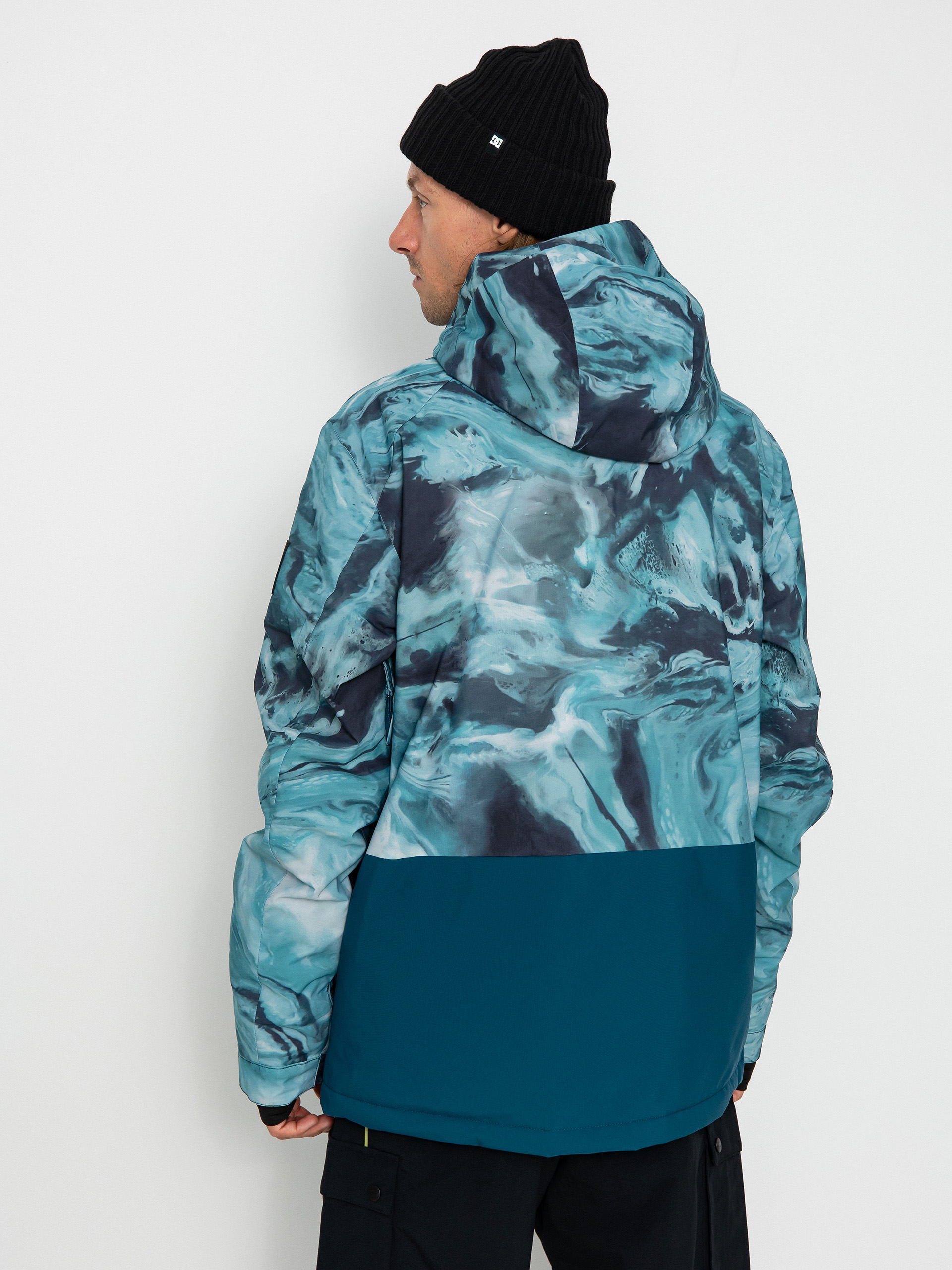 Męska Kurtka snowboardowa Quiksilver Mission Printed Block (resin tint majolica blue)