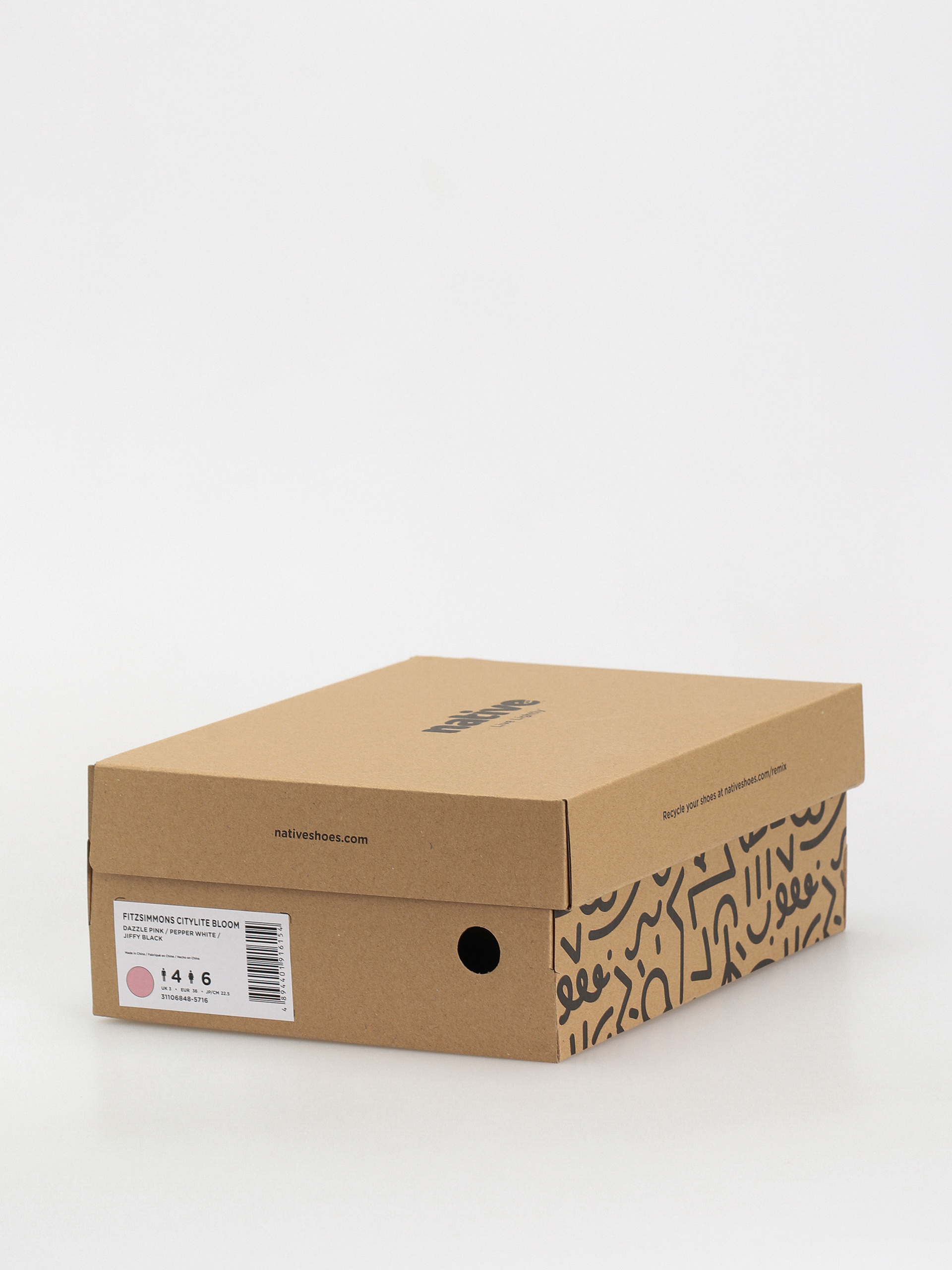 Buty zimowe Native Fitzsimmons Citylite (dazzle pink/pepper white/jiffy black)