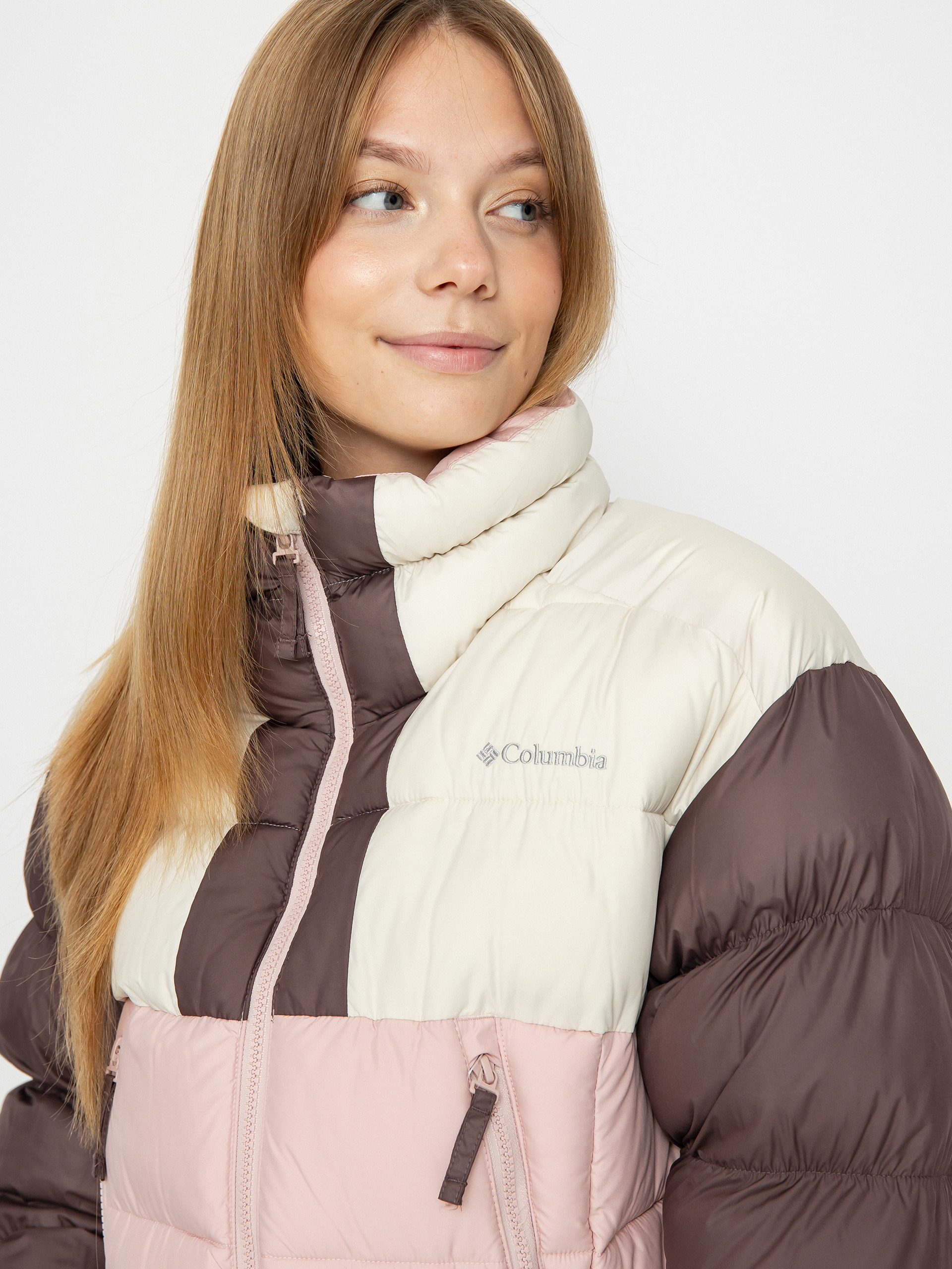 Kurtka Columbia Pike Lake II Cropped Wmn (dusty pink/chalk/basalt)