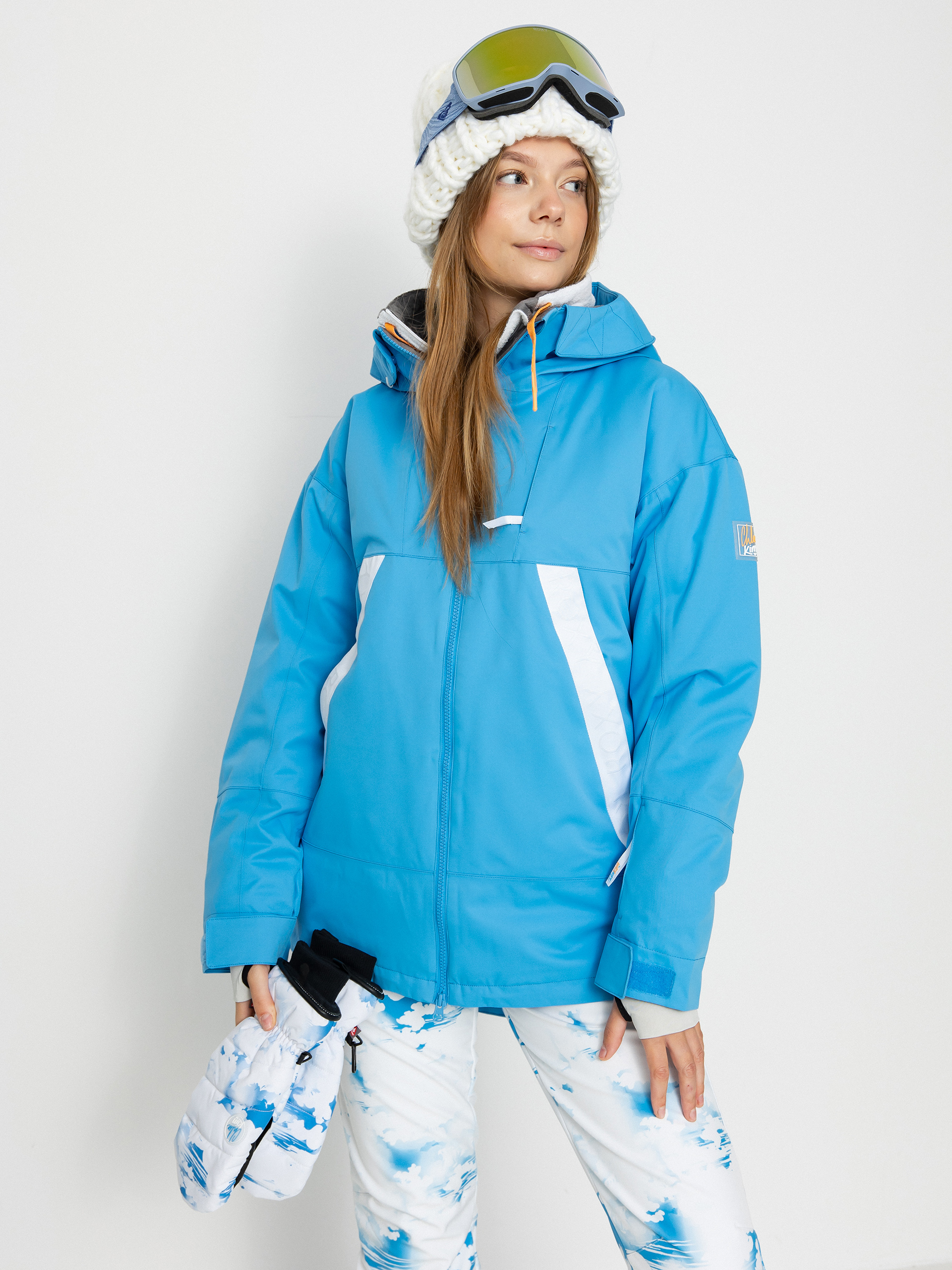 Kurtka snowboardowa Roxy Chloe Kim Wmn - niebieski (azure blue)