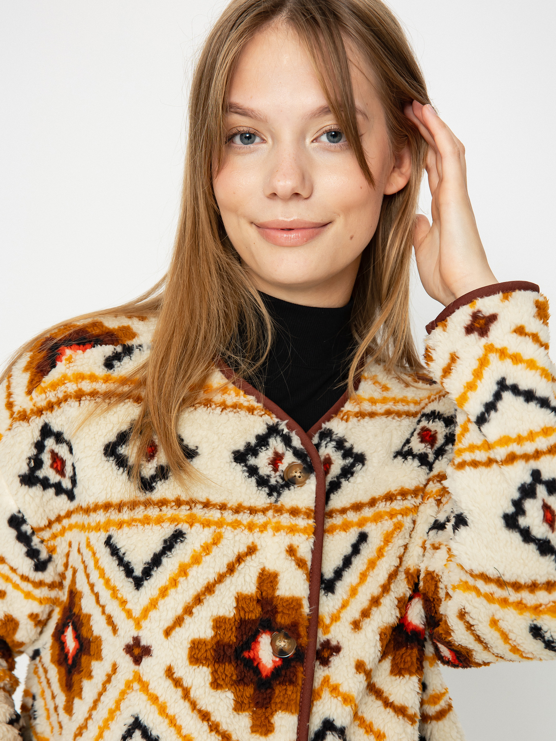 Kurtka Billabong Fireside Cozy Wmn (white multi)