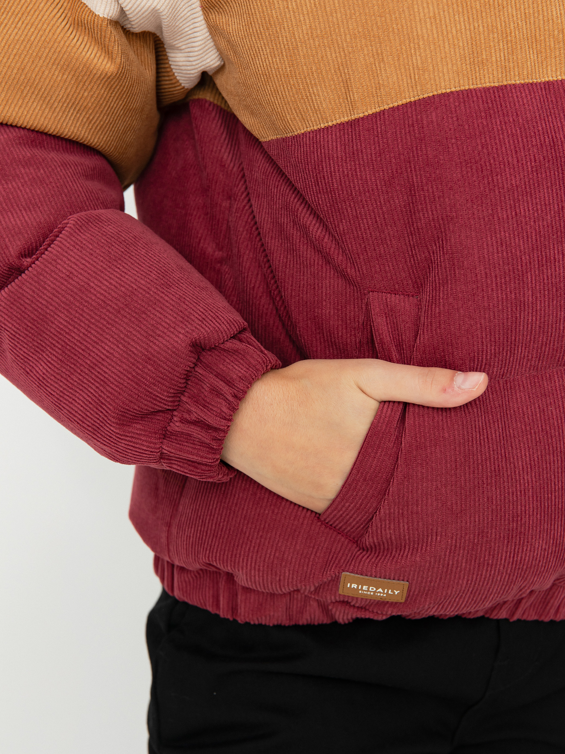 Kurtka Iriedaily Cordy Puffer Wmn (dark red)