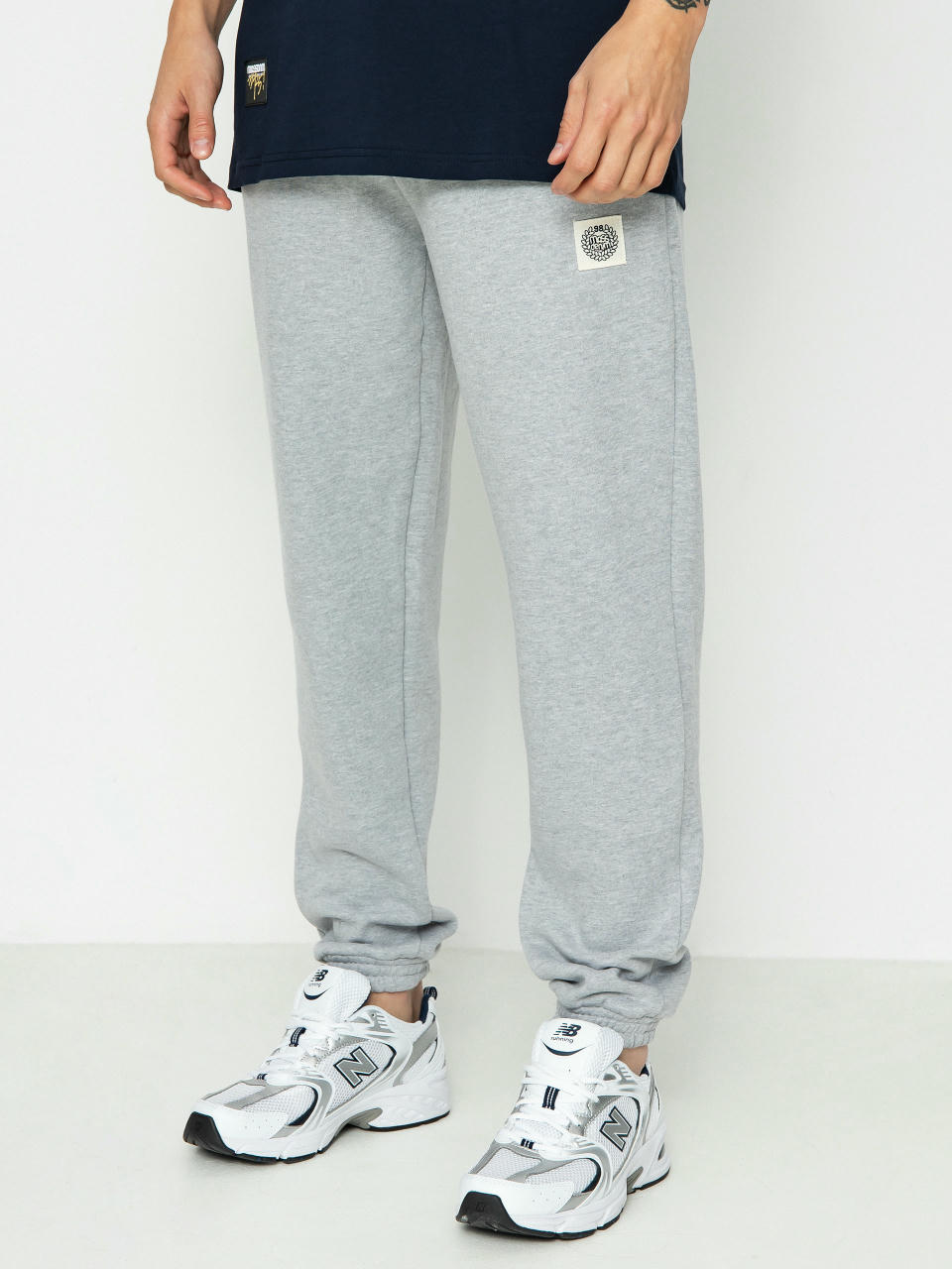 Spodnie MassDnm Patch Straight Fit (light heather grey)