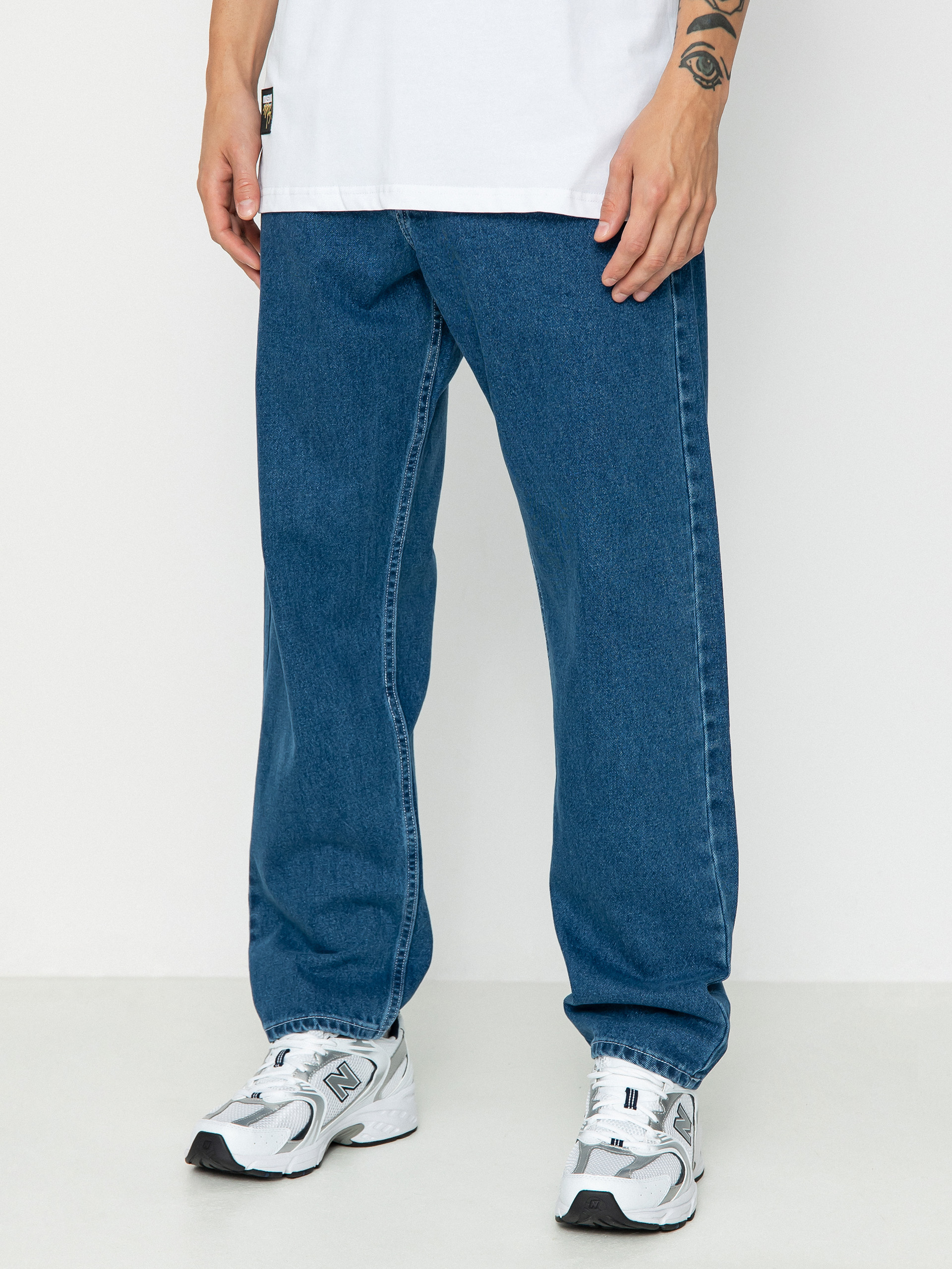 Spodnie MassDnm Craft Jeans Baggy Fit (blue)