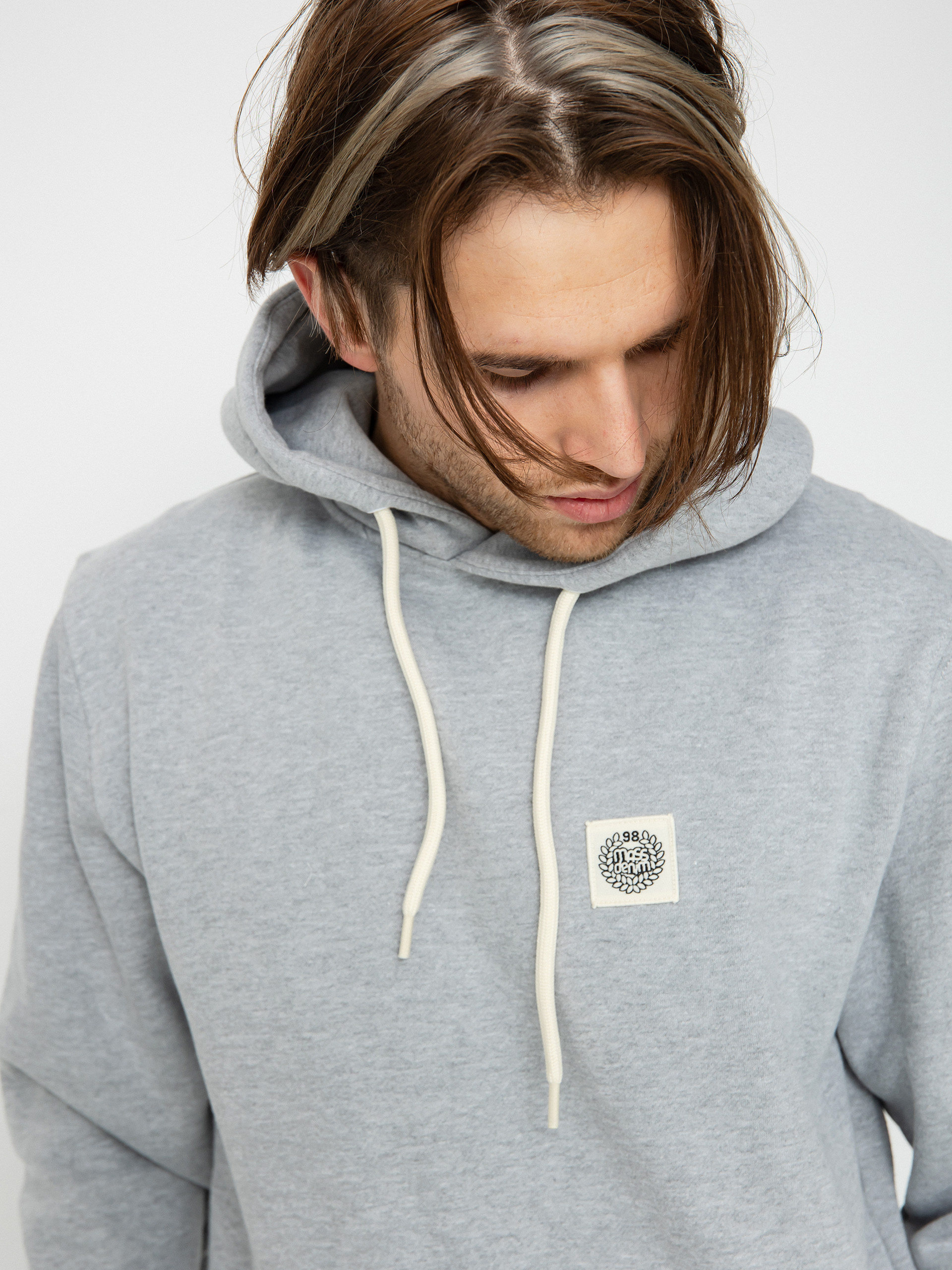 Bluza z kapturem MassDnm Patch HD (light heather grey)