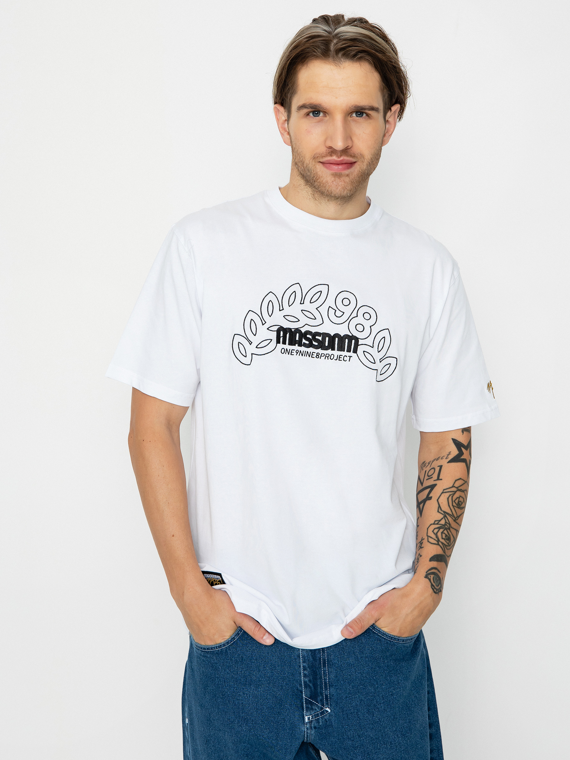 T-shirt MassDnm Leafs (white)