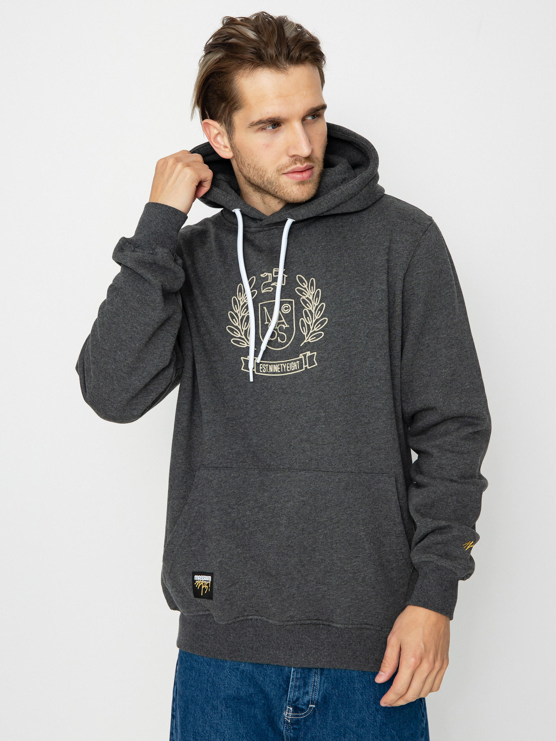 Bluza z kapturem MassDnm Herald HD (dk heather grey)