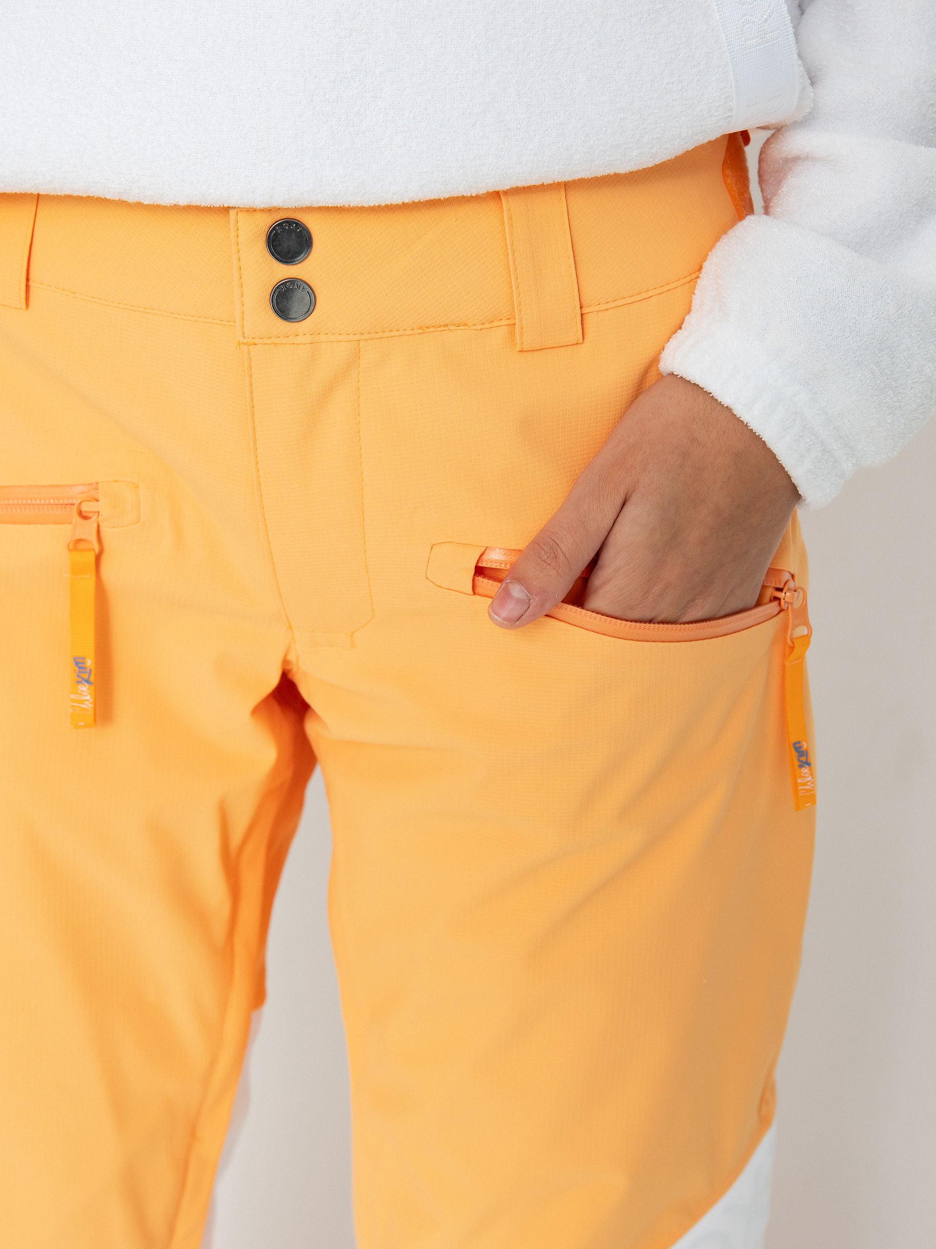 Damskie Spodnie snowboardowe Roxy Chloe Kim Woodrose (mock orange)