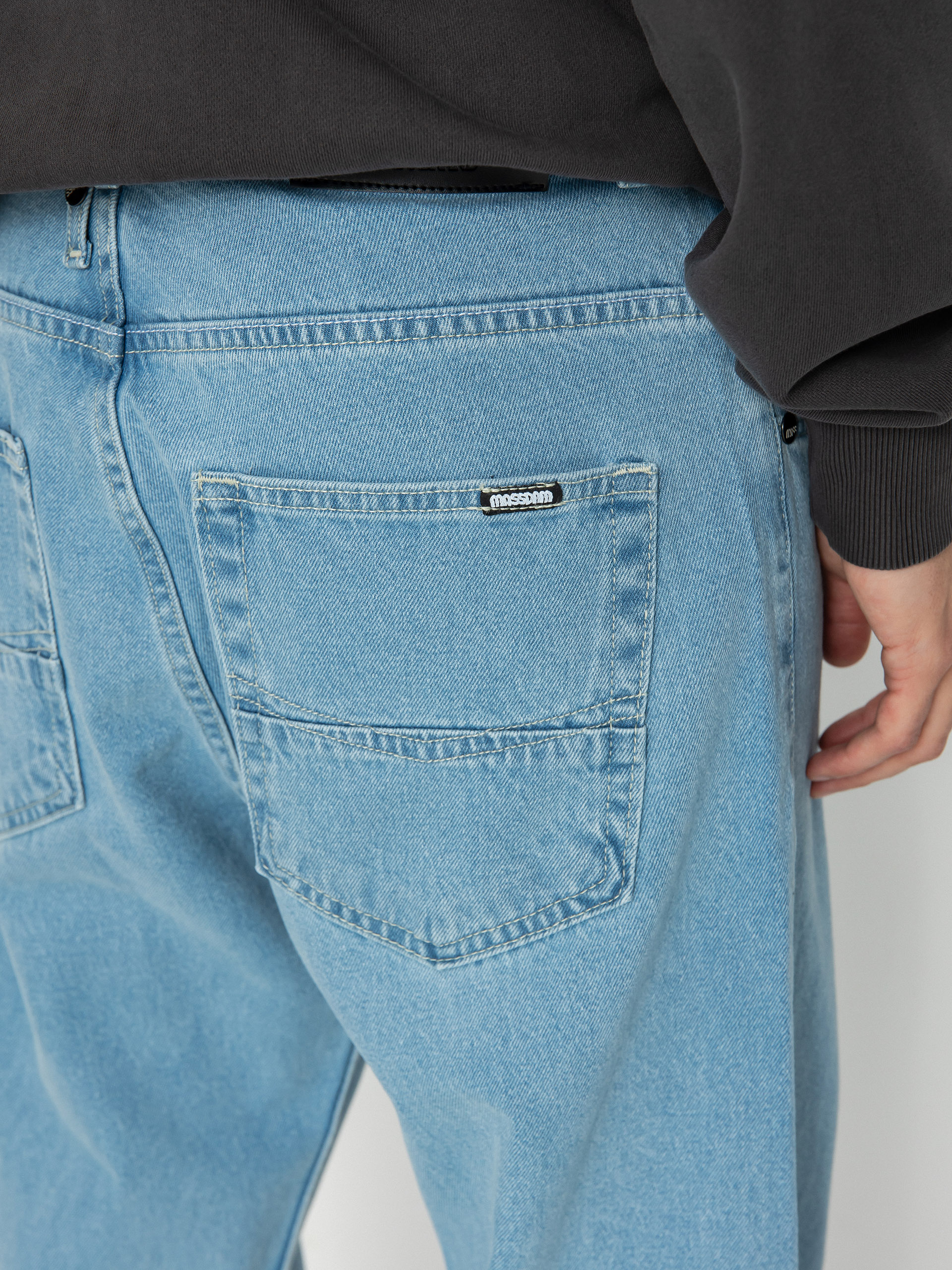 Spodnie MassDnm Slang Jeans Baggi Fit (Light Blue Stone Wash)