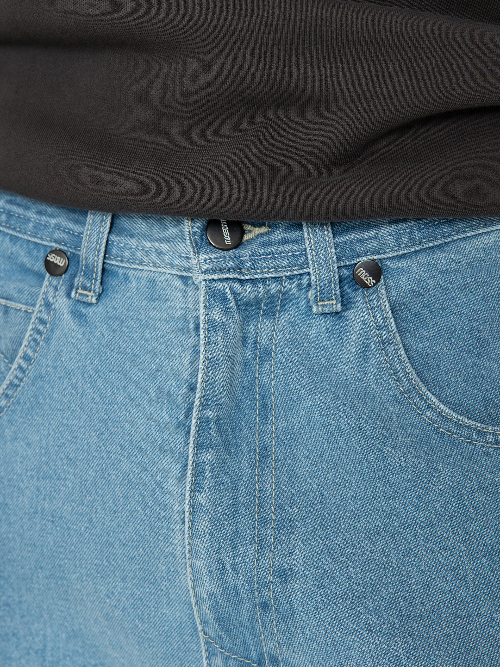 Spodnie MassDnm Slang Jeans Baggi Fit (Light Blue Stone Wash)