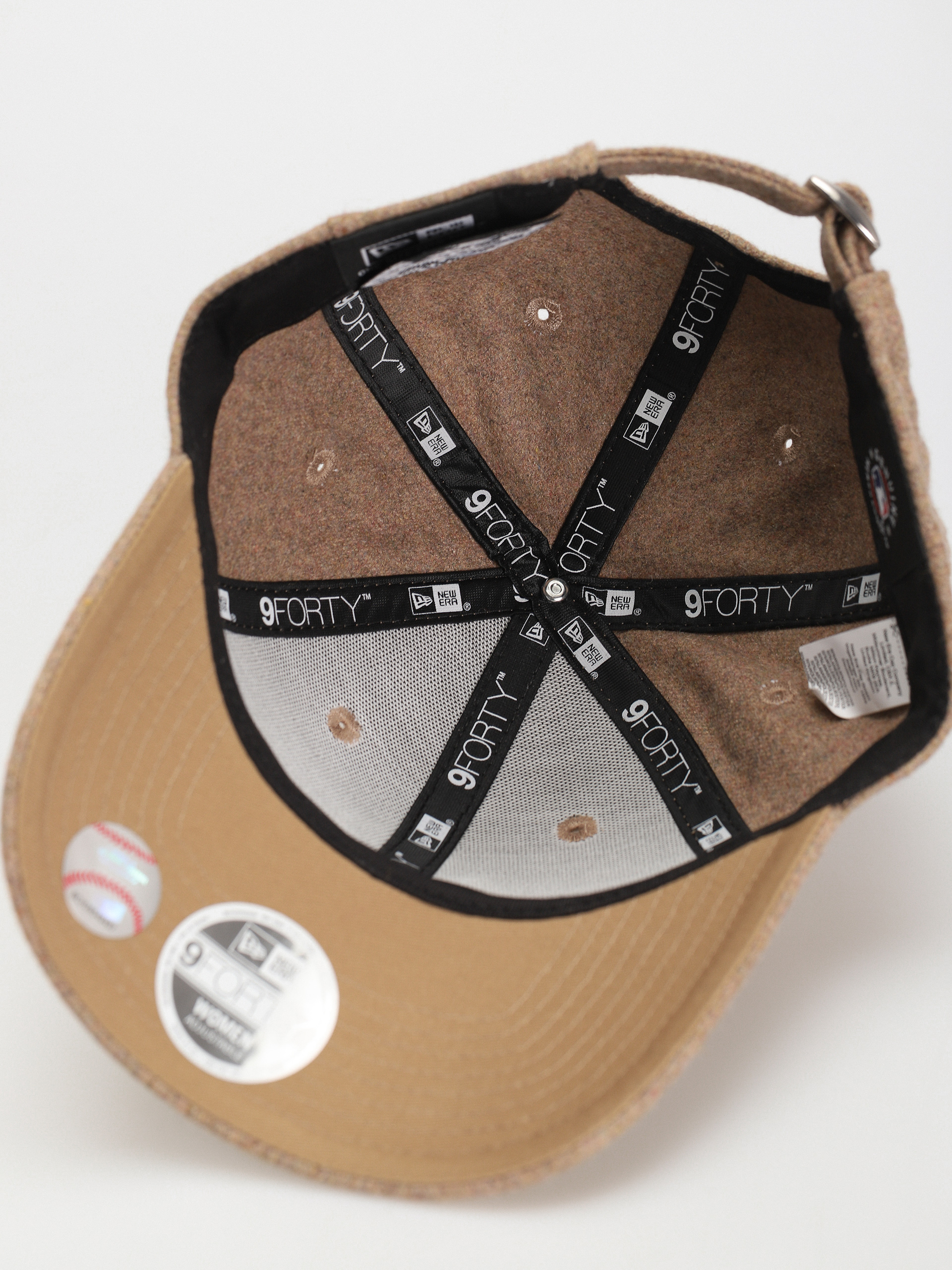 Czapka z daszkiem New Era Wool 9Forty New York Yankees Wmn (camel/white)