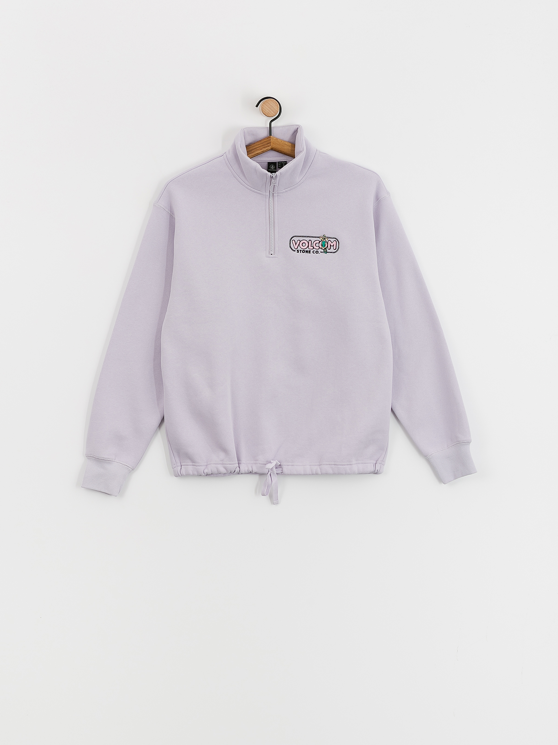 Bluza z kapturem Volcom Overtheenker Mock Neck Wmn (light orchid)