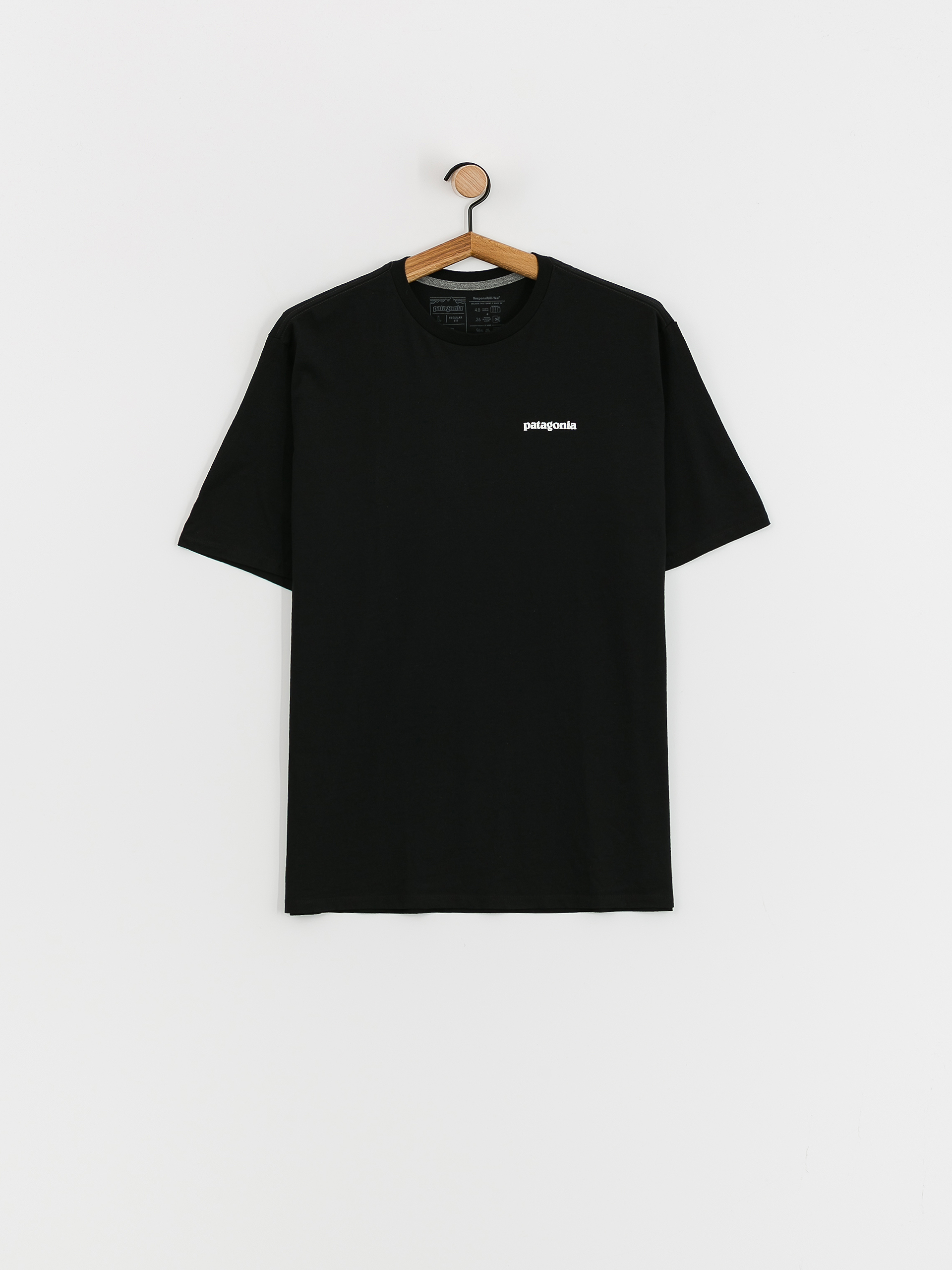 T-shirt Patagonia P6 Logo Responsibili (black)